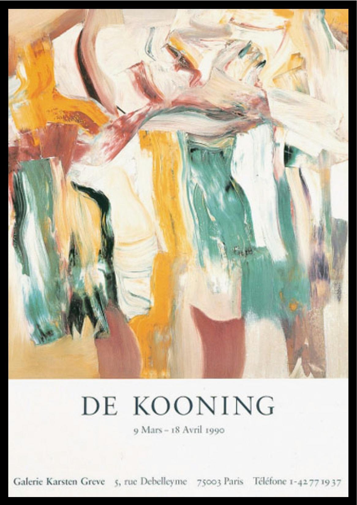 Willem de Kooning: 展覧会 ポスター