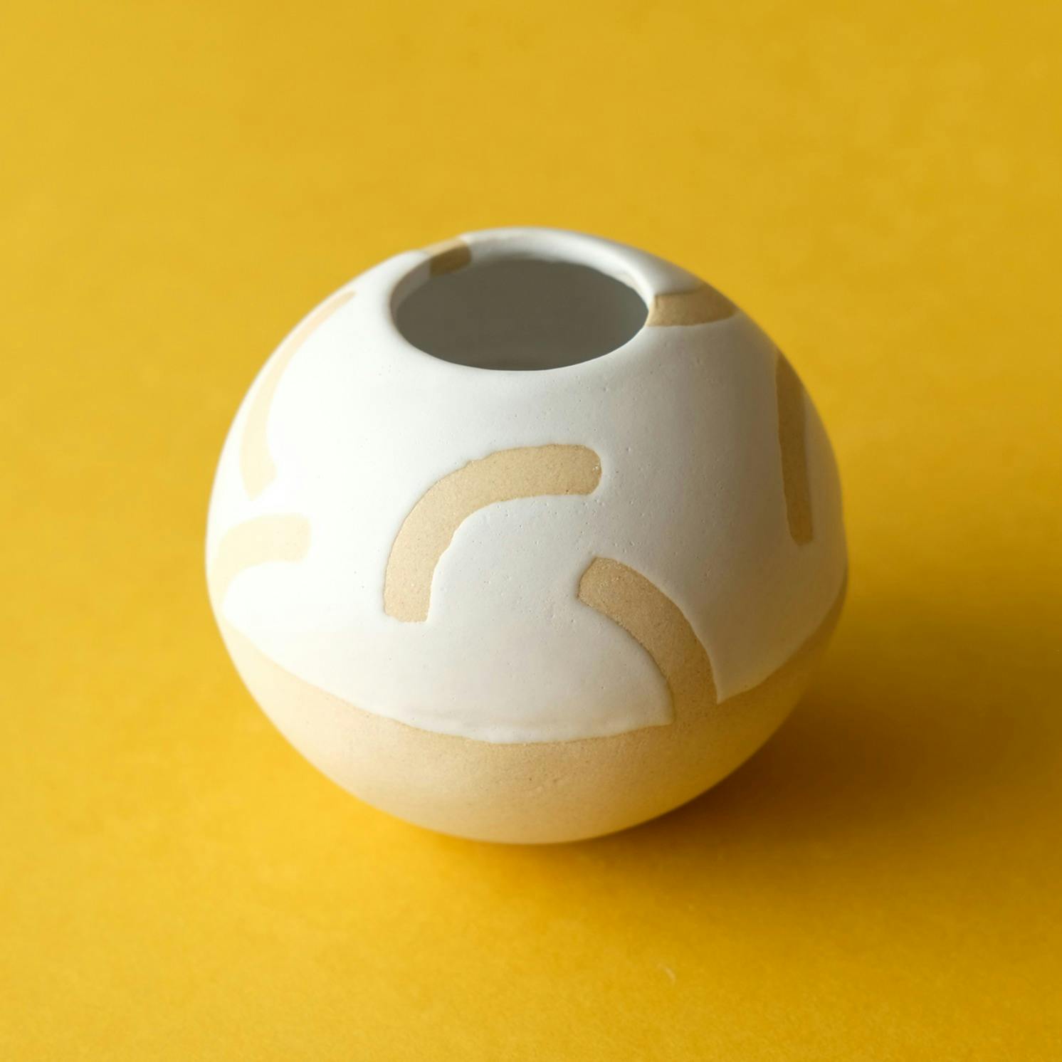 Tempo Sphere Dry Flower Vase SMALL（White）