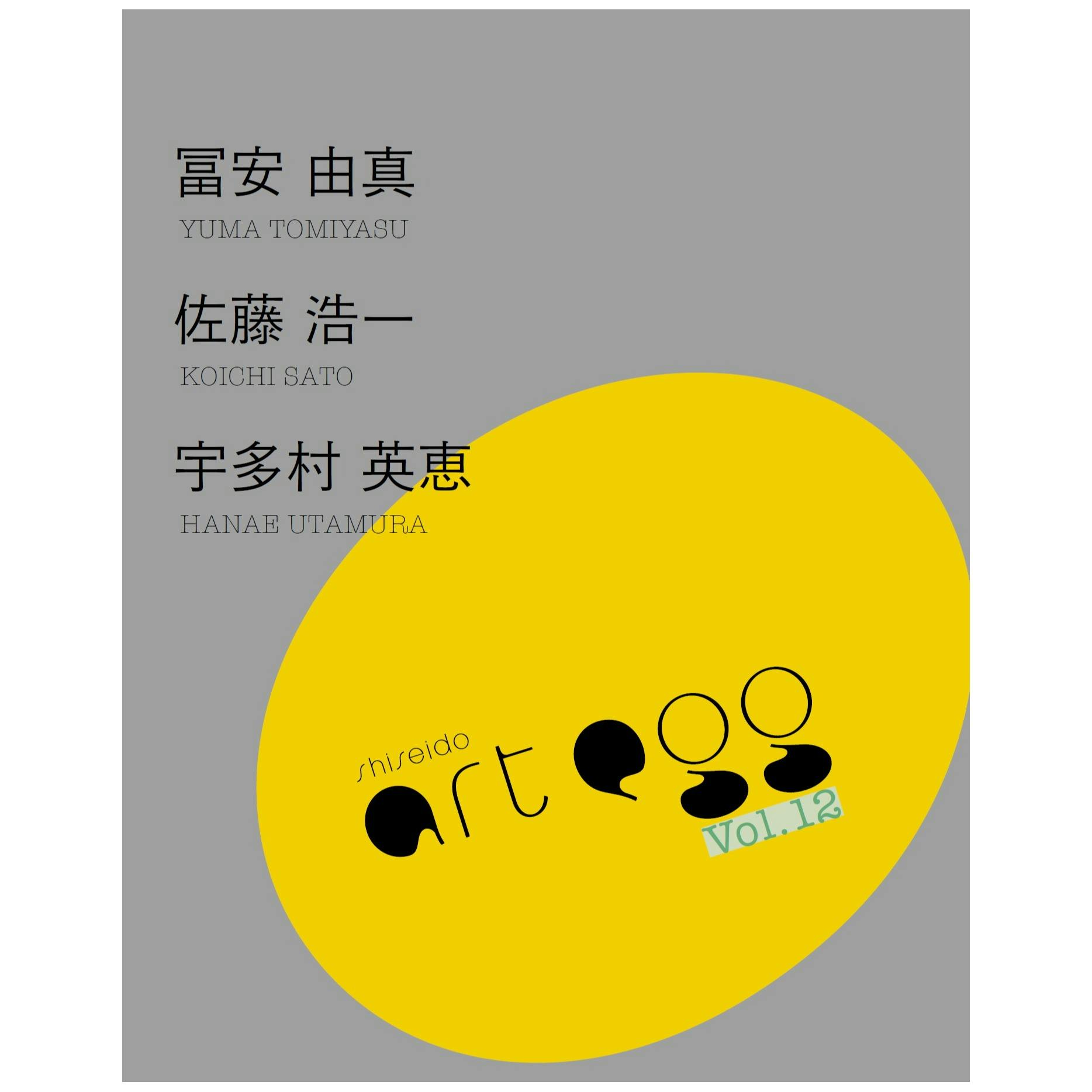 【資生堂ギャラリー】第12回 shiseido art egg　展覧会カタログ 冨安由真展、佐藤浩一展、宇多村英恵展