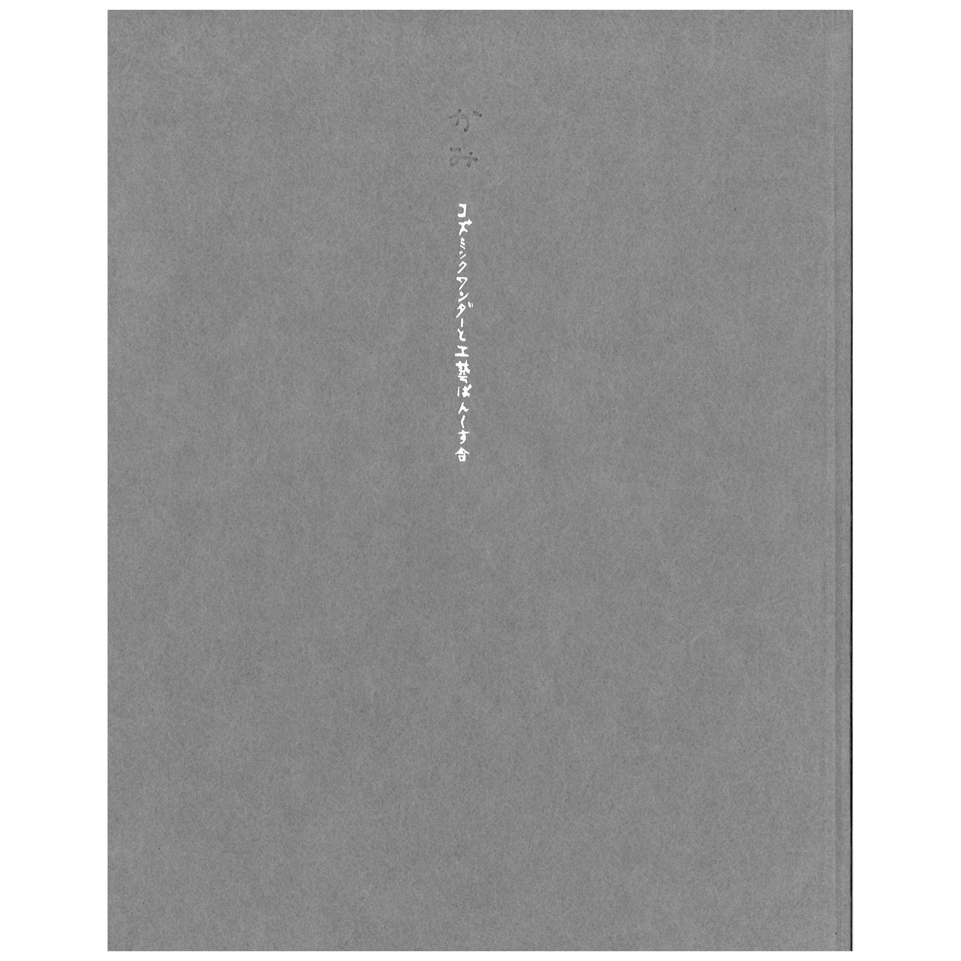 【資生堂ギャラリー】かみ　コズミックワンダーと工藝パンクス舎　展覧会カタログ 前田征紀（コズミックワンダー主宰・現代美術作家）と石井すみ子（工藝デザイナー）によるユニット「工藝ぱんくす舎」　