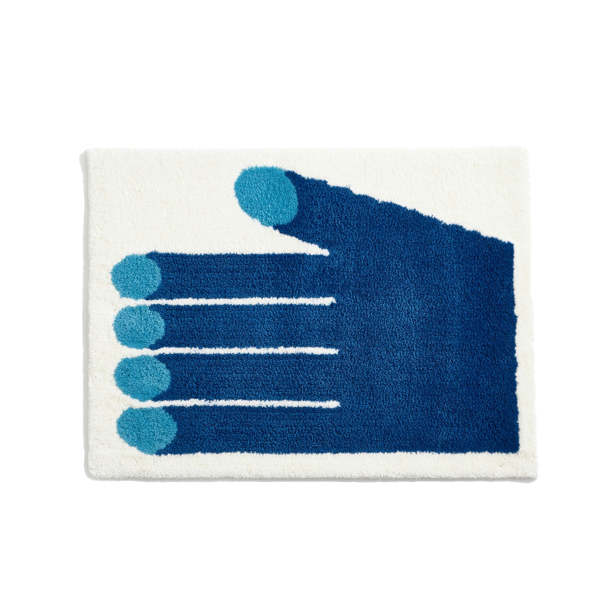 ブルーハンド ラグ