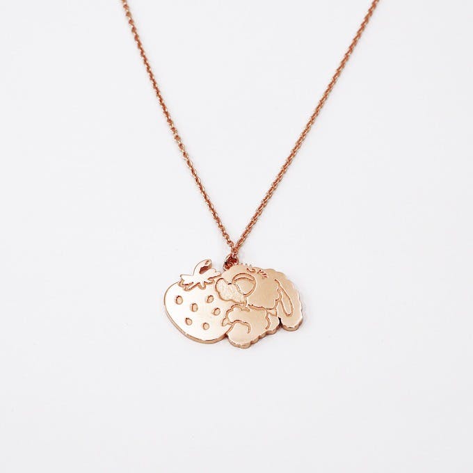foxy illustrationsネックレス（ピンクゴールド）