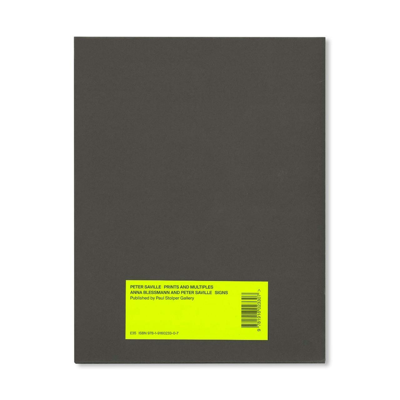 PRINTS AND MULTIPLES/ANNA BLESSMANN AND PETER SAVILLE