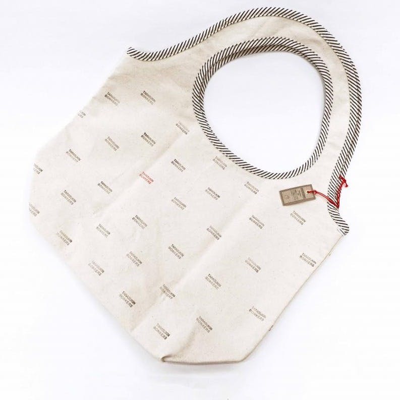 “ECO BAG” bag（青ストライプ）