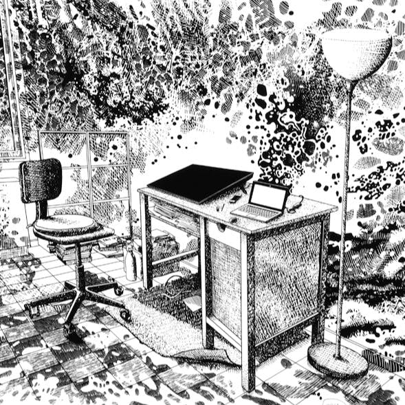 僕の机、ニューヨーク