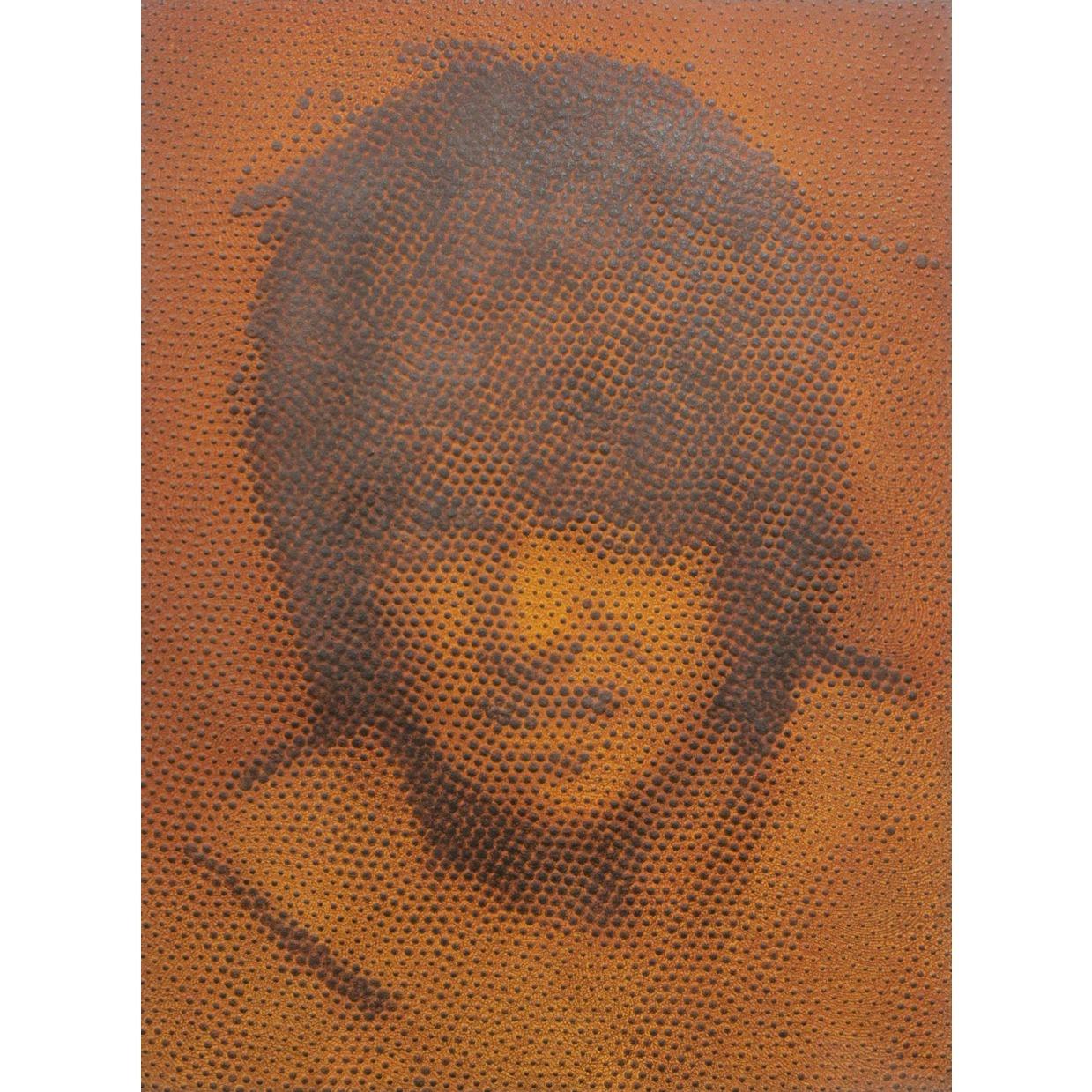 iron-oxide painting "J.H./D****38"