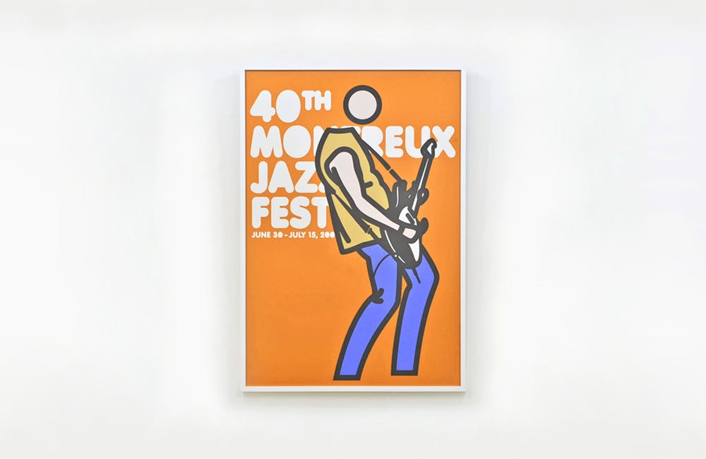 Julian Opie: Montreux Jazz Festival, 2006 ポスター