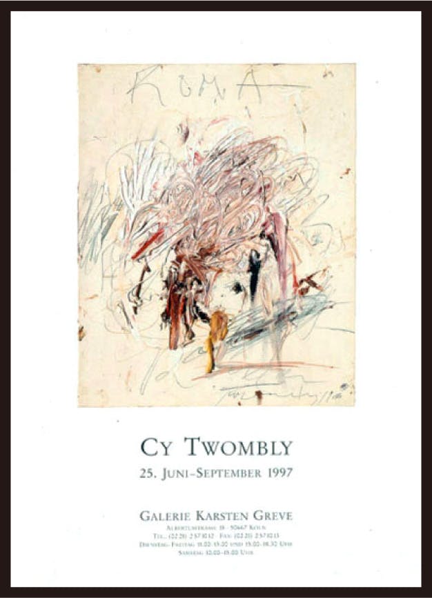 Cy Twombly: 展覧会 ポスター