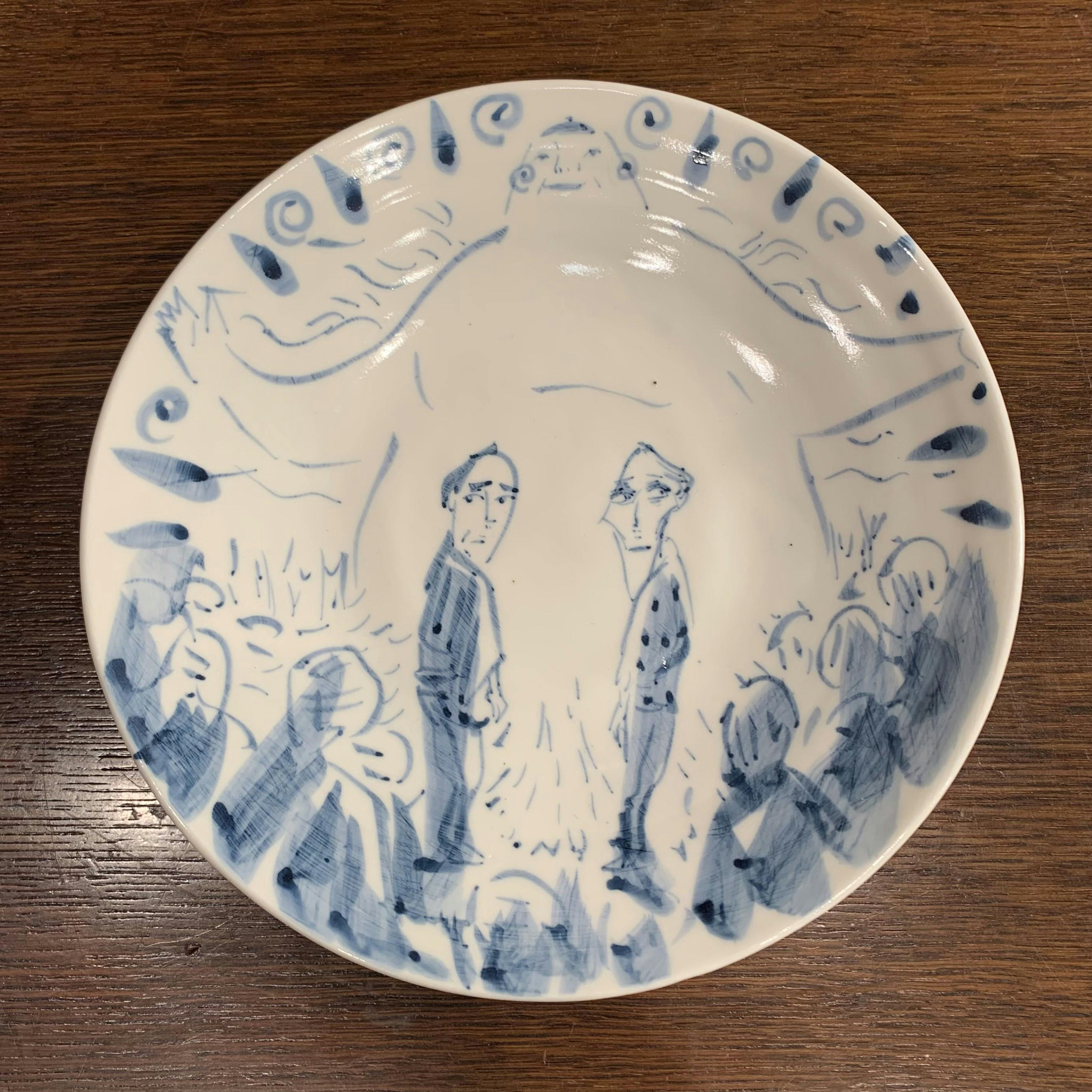 弥次喜多手書き絵皿 江尻 しりあがり寿の販売 通販 Oil By 美術手帖