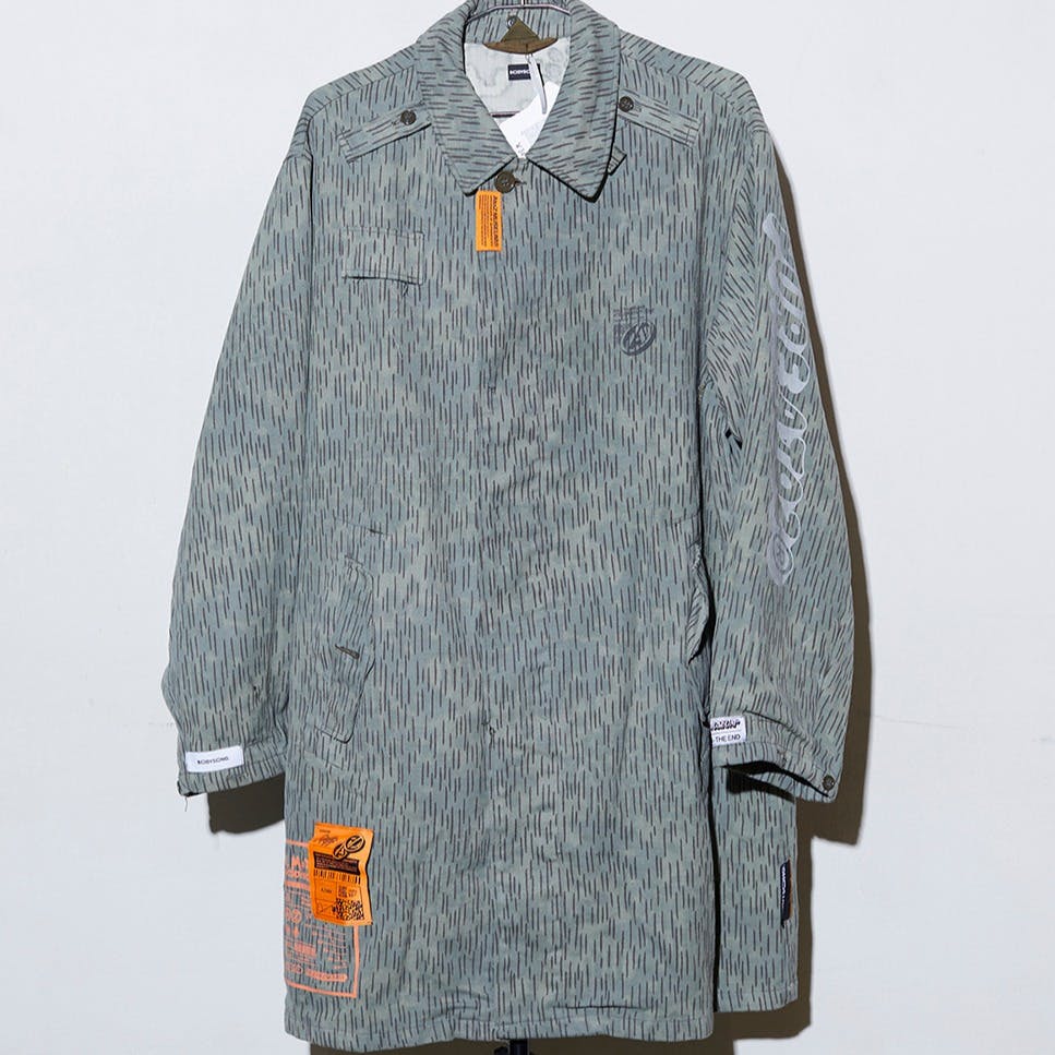 A2Z™ x BODYSONG.  STAFF COAT グリーン(rain camo)