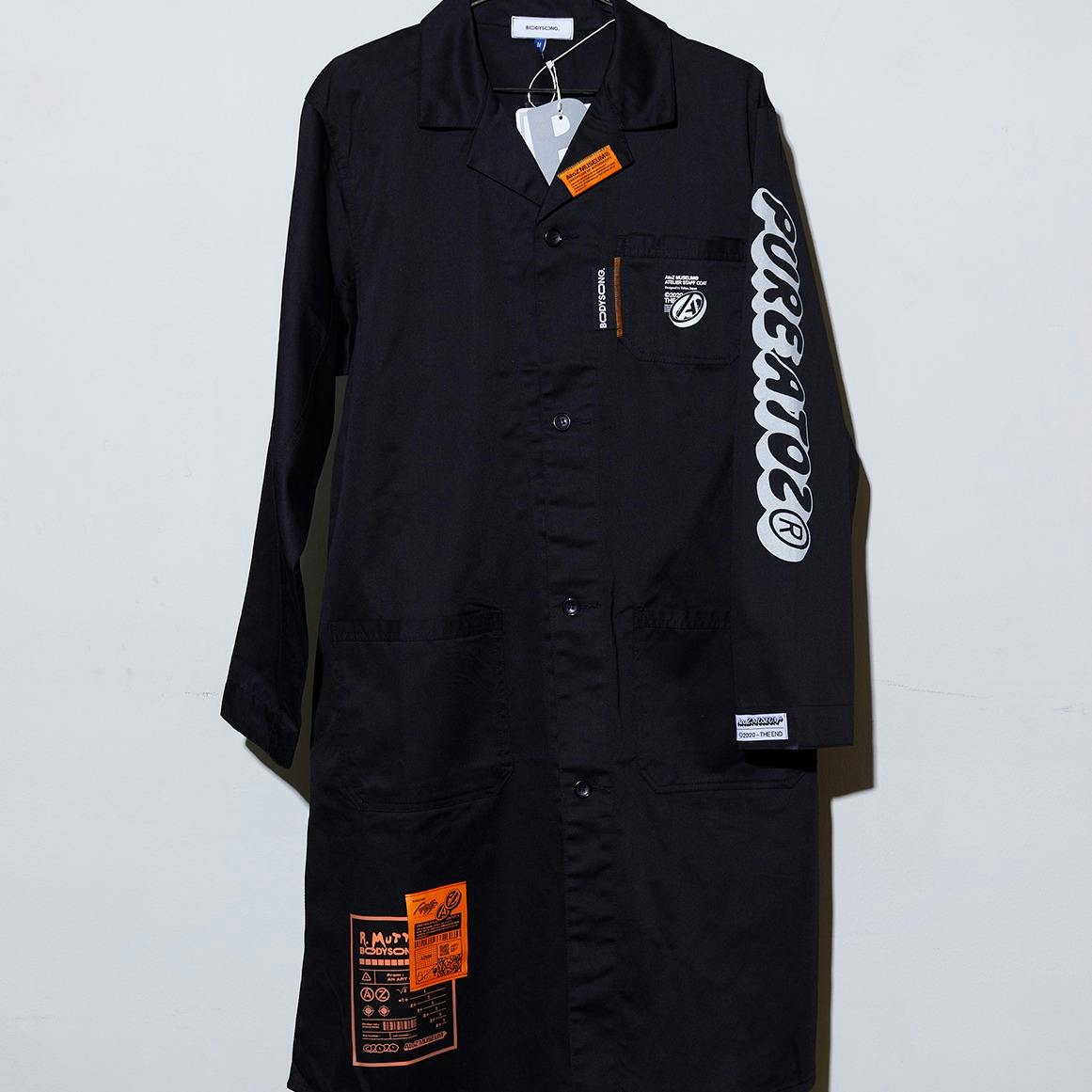 A2Z™ x BODYSONG. STAFF COAT ユナイテッドアスレ黒(M)