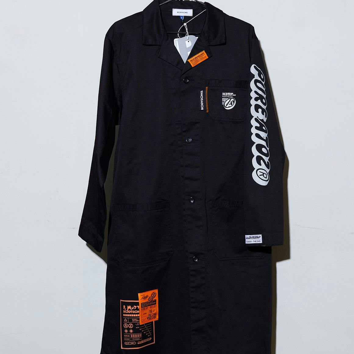 A2Z™ x BODYSONG. STAFF COAT ユナイテッドアスレ黒(L)