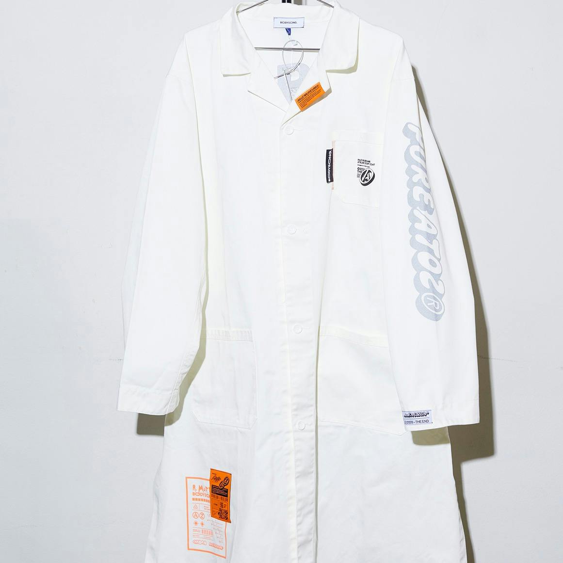 A2Z™ x BODYSONG.  STAFF COAT ユナイテッドアスレ白(M)