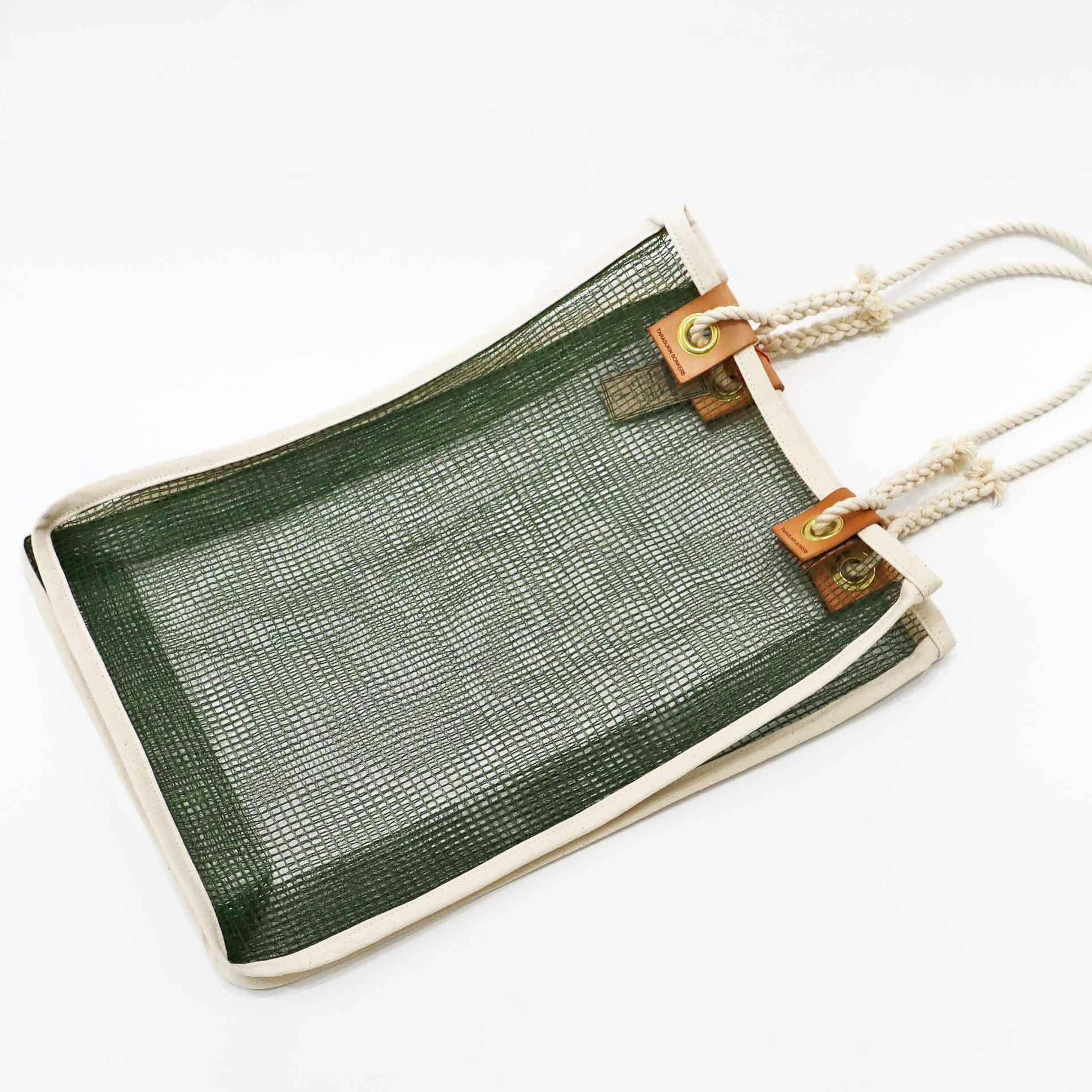 KNOT bag（網）＜Mサイズ＞　モスグリーン