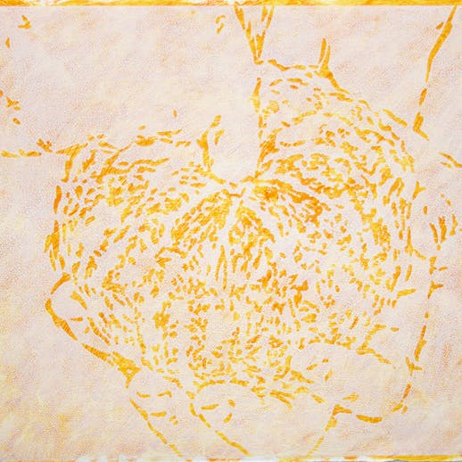 オレンジ #1  *from group exhibition "Linocut" at Gallery Nomart