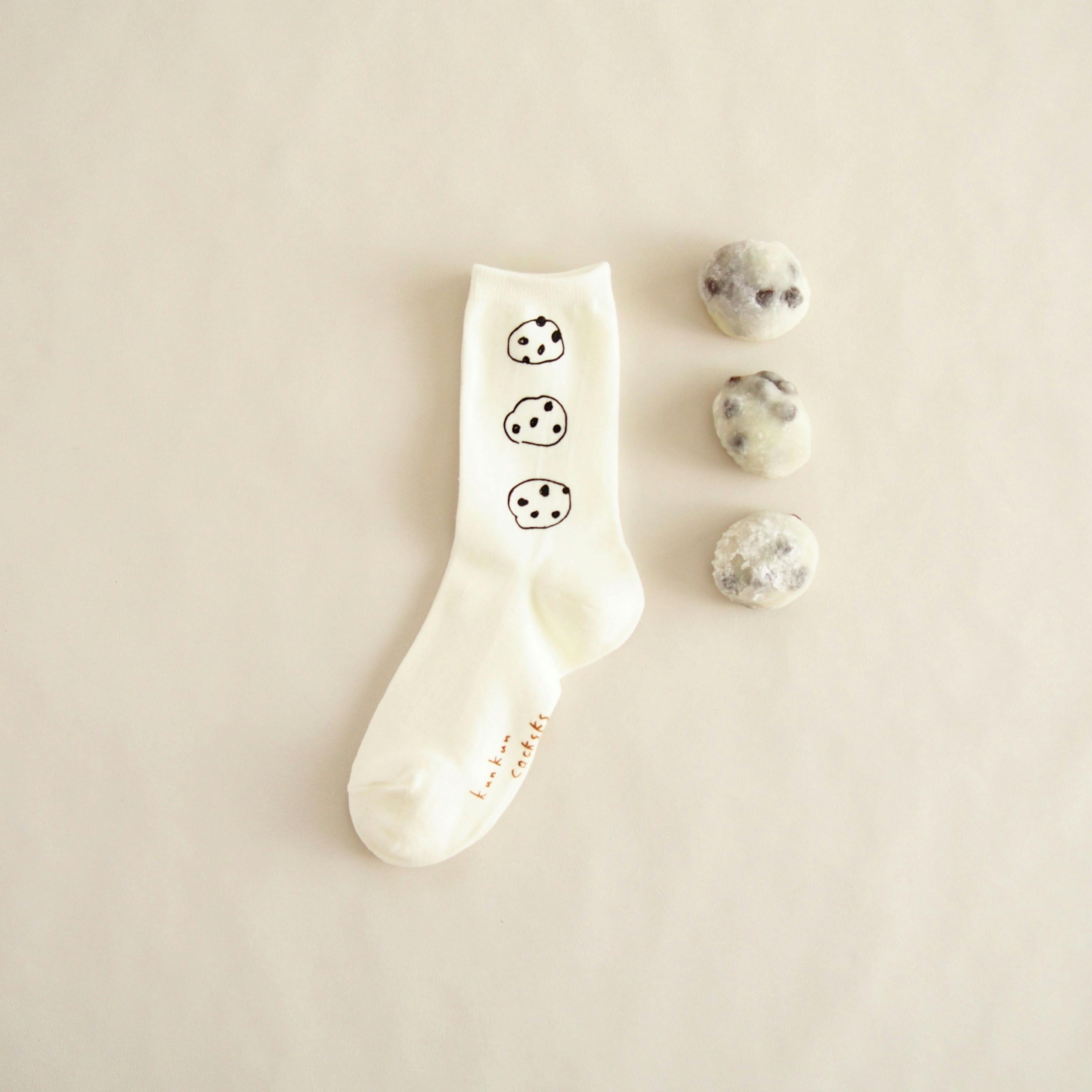 socksks 豆大福靴下（白）