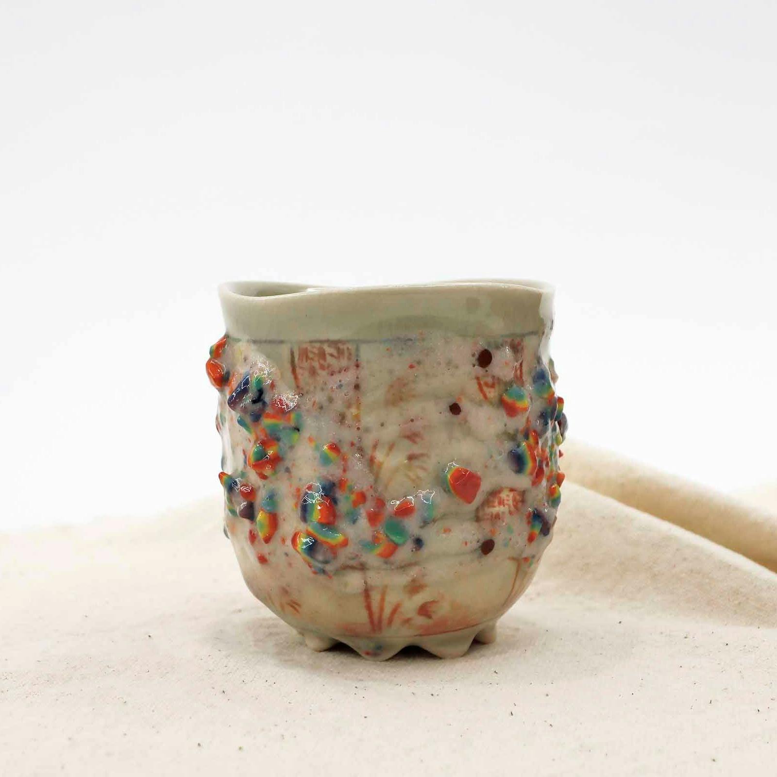 かけらのかけら釉カップ 月夜