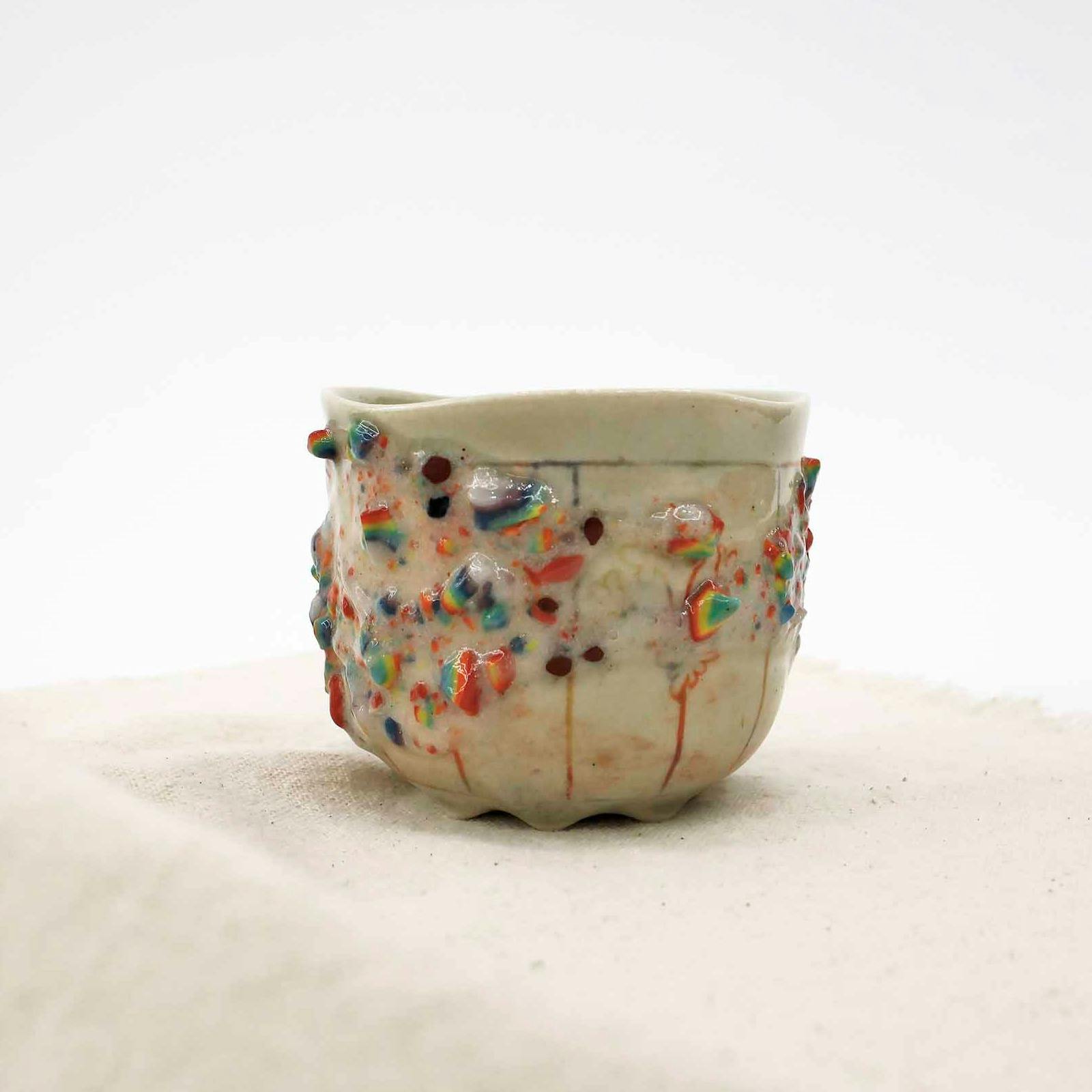 かけらのかけら釉カップ 秋明菊