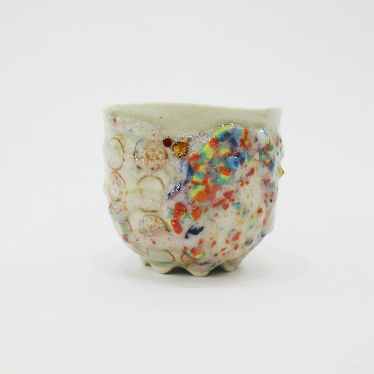 かけらのかけら釉カップ どっと