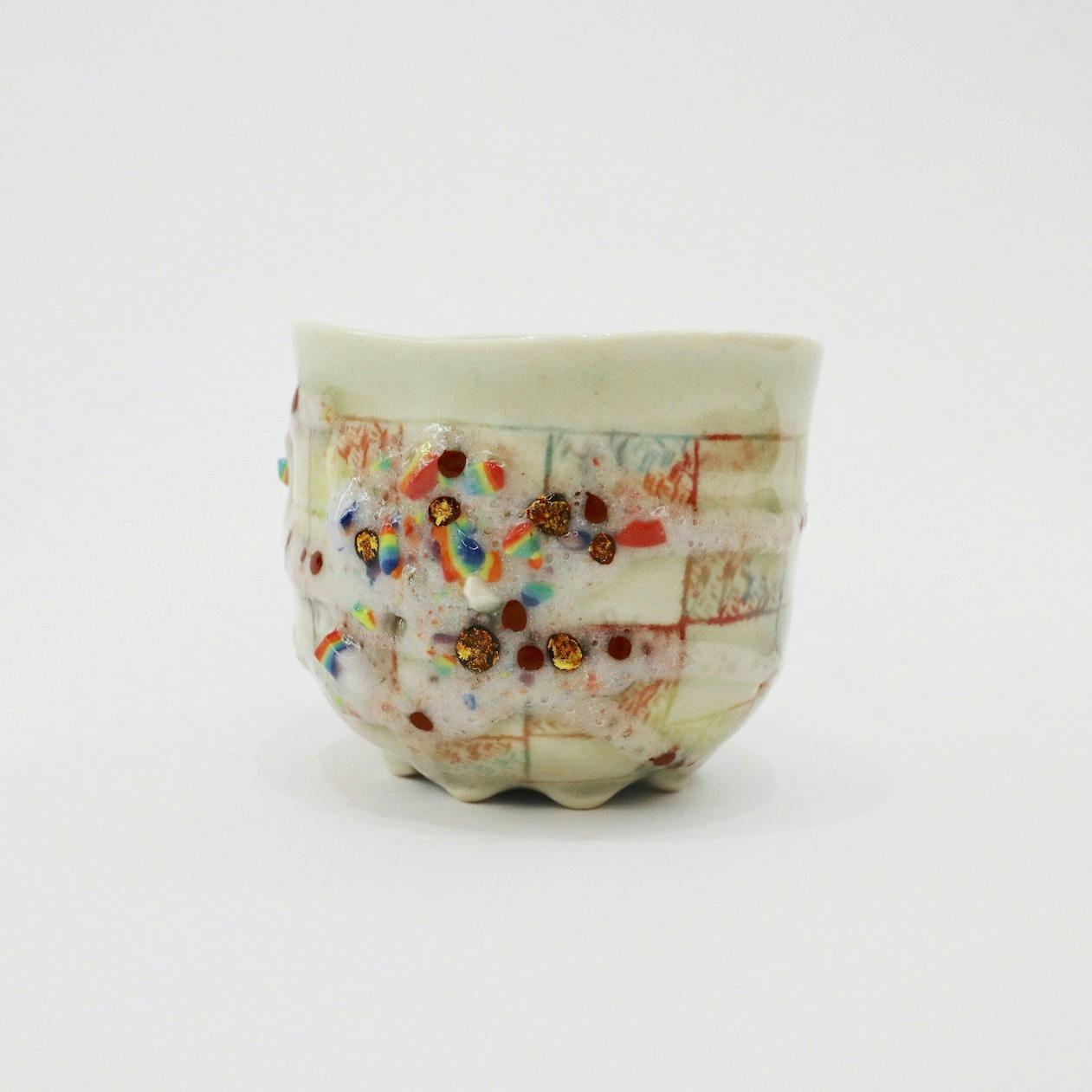 かけらのかけら釉カップ 市松