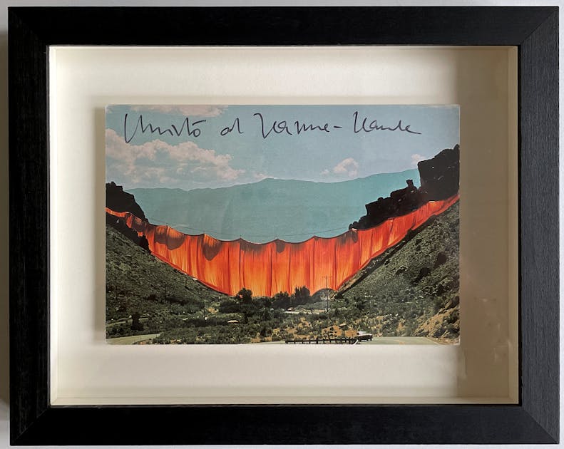【Signed Card】Christo & Jeanne-Claude：Valley Curtain, Grand 
