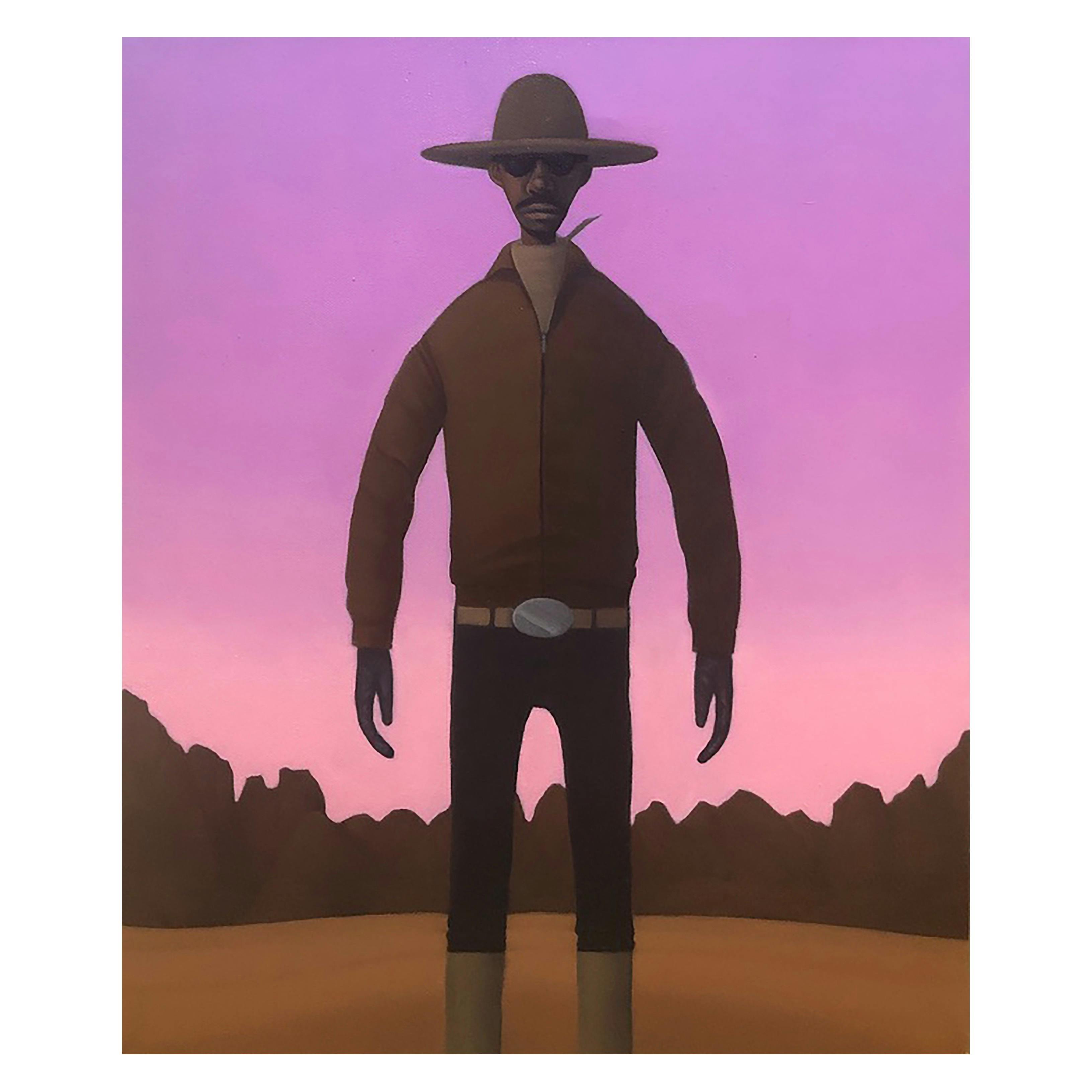 A man standing in the wildrness