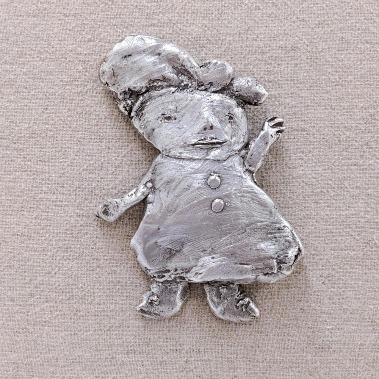 ブローチ いってらっしゃい (銀)