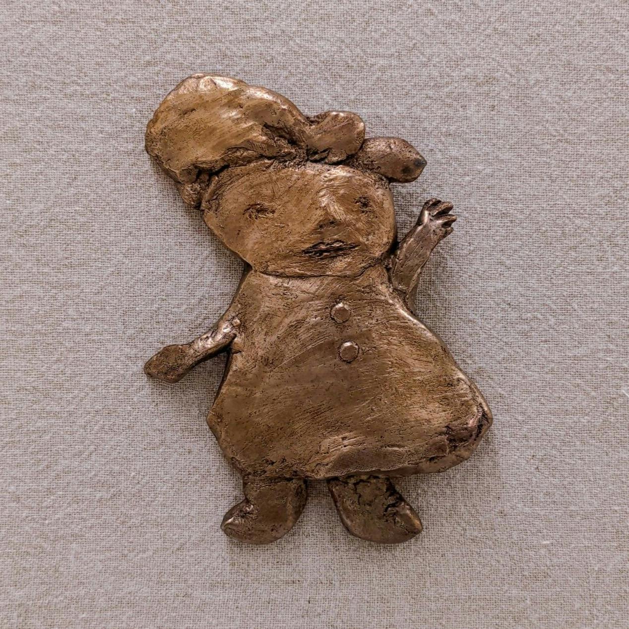 ブローチ いってらっしゃい (銅)