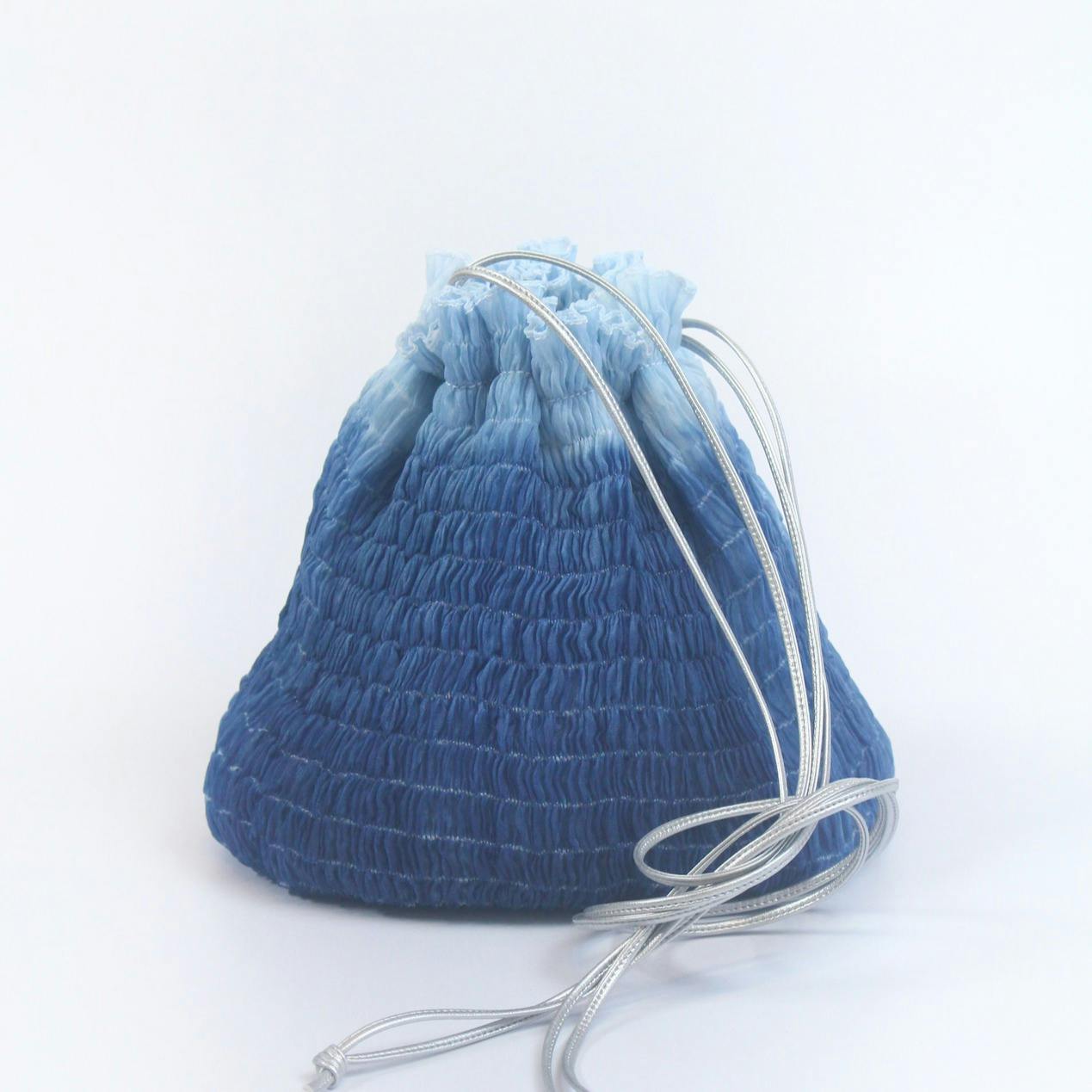 shibori shoulder 巾着