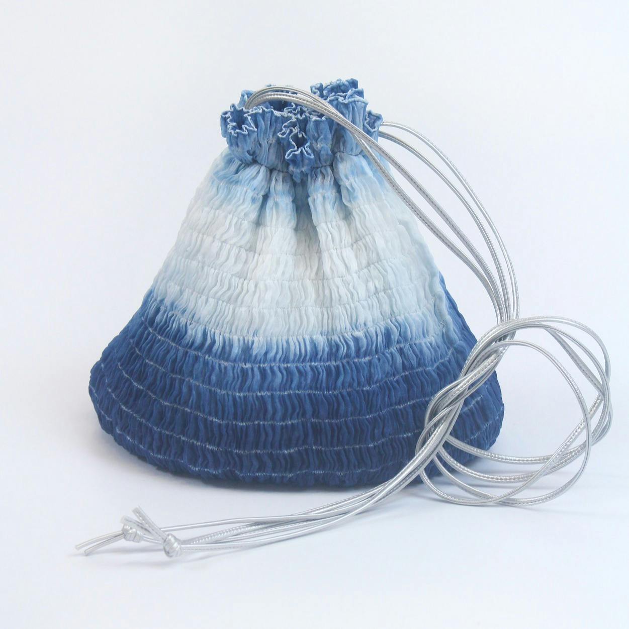 shibori shoulder 巾着