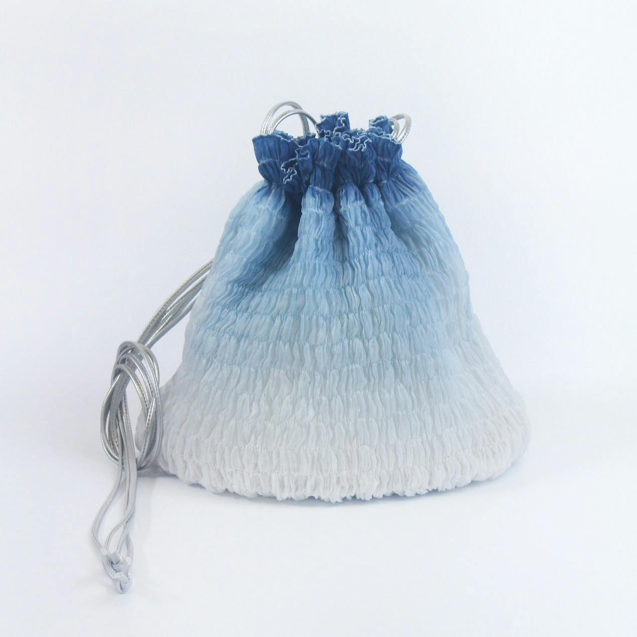 shibori shoulder 巾着