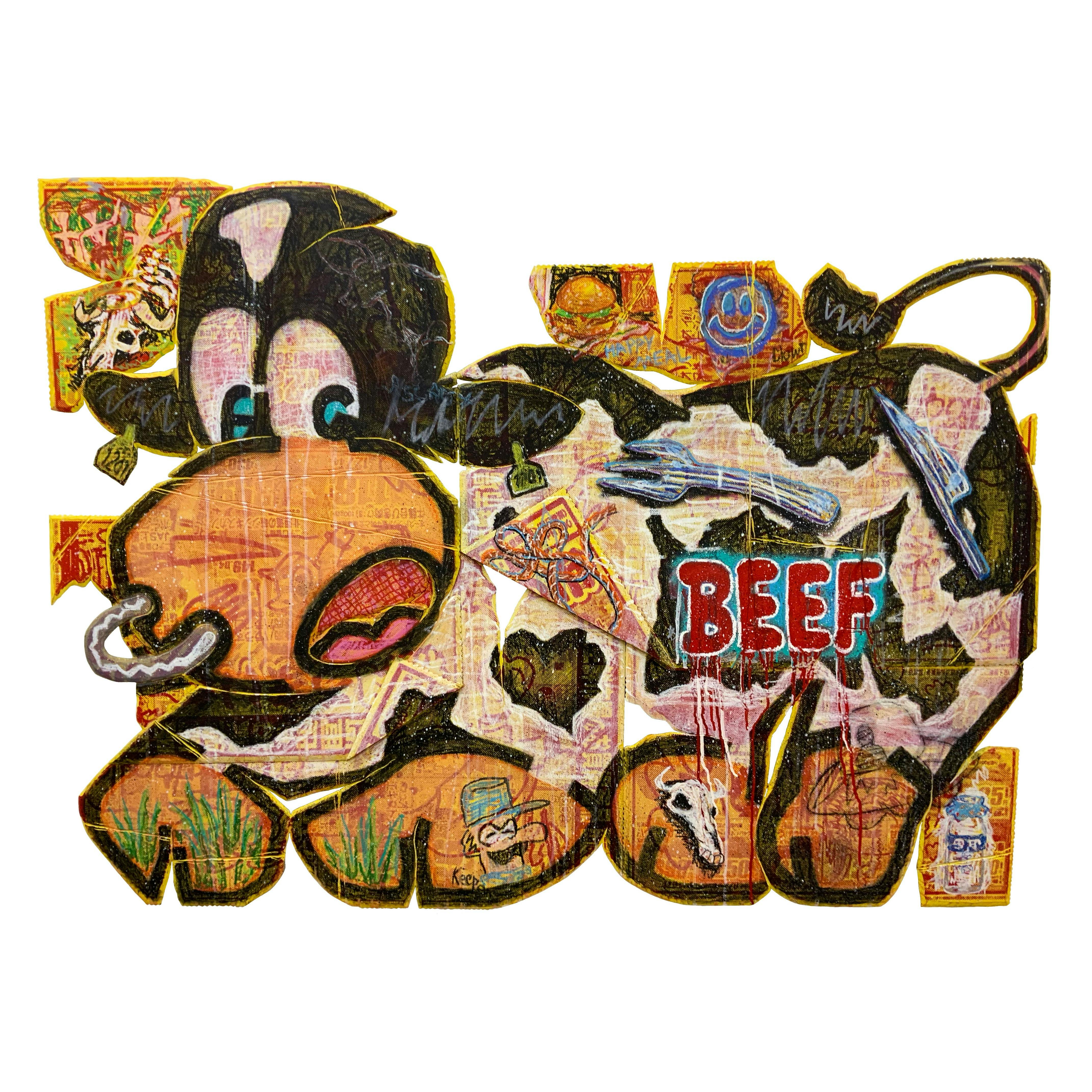 Supermarket animals-cow