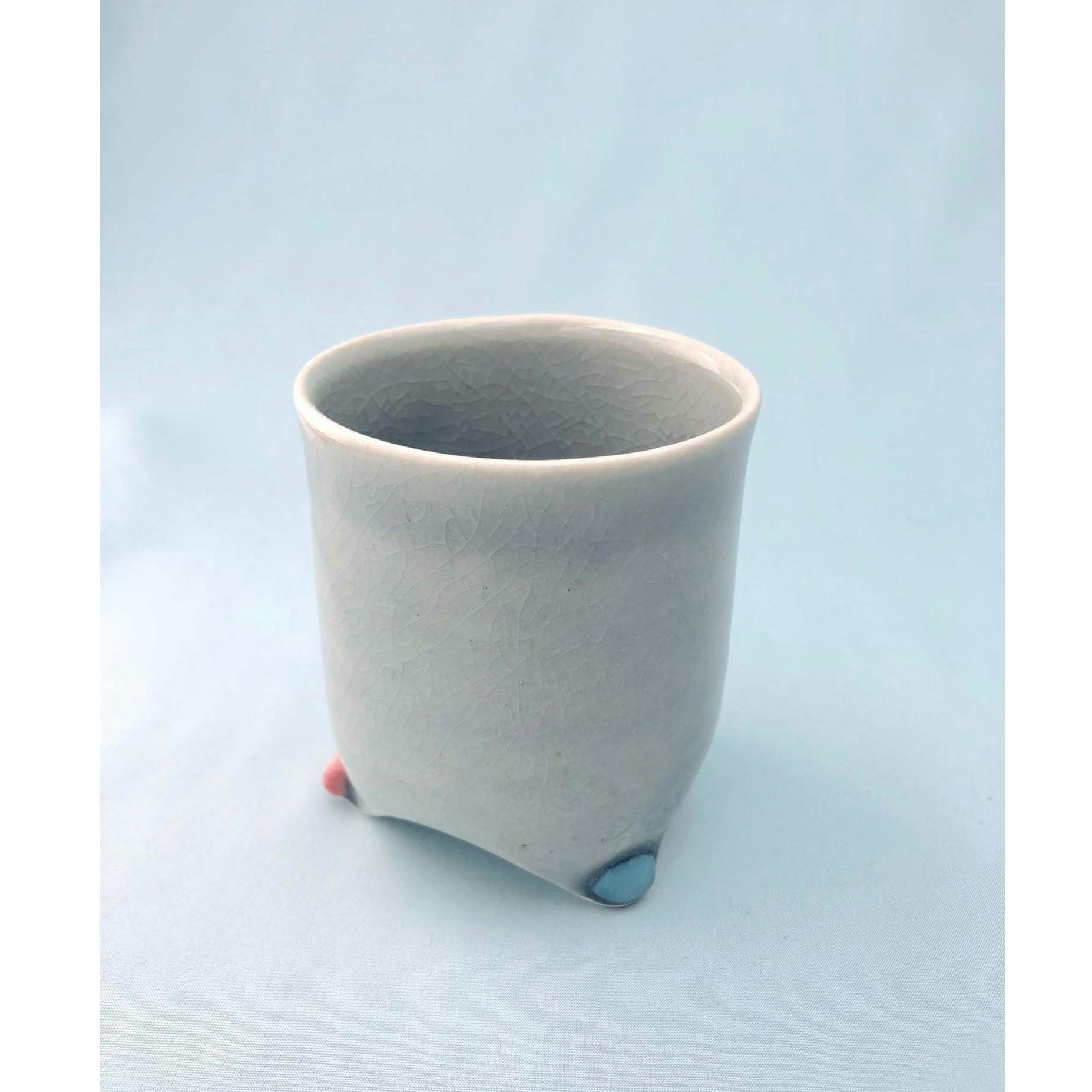 かけらのかけら釉カップ－青鈍－