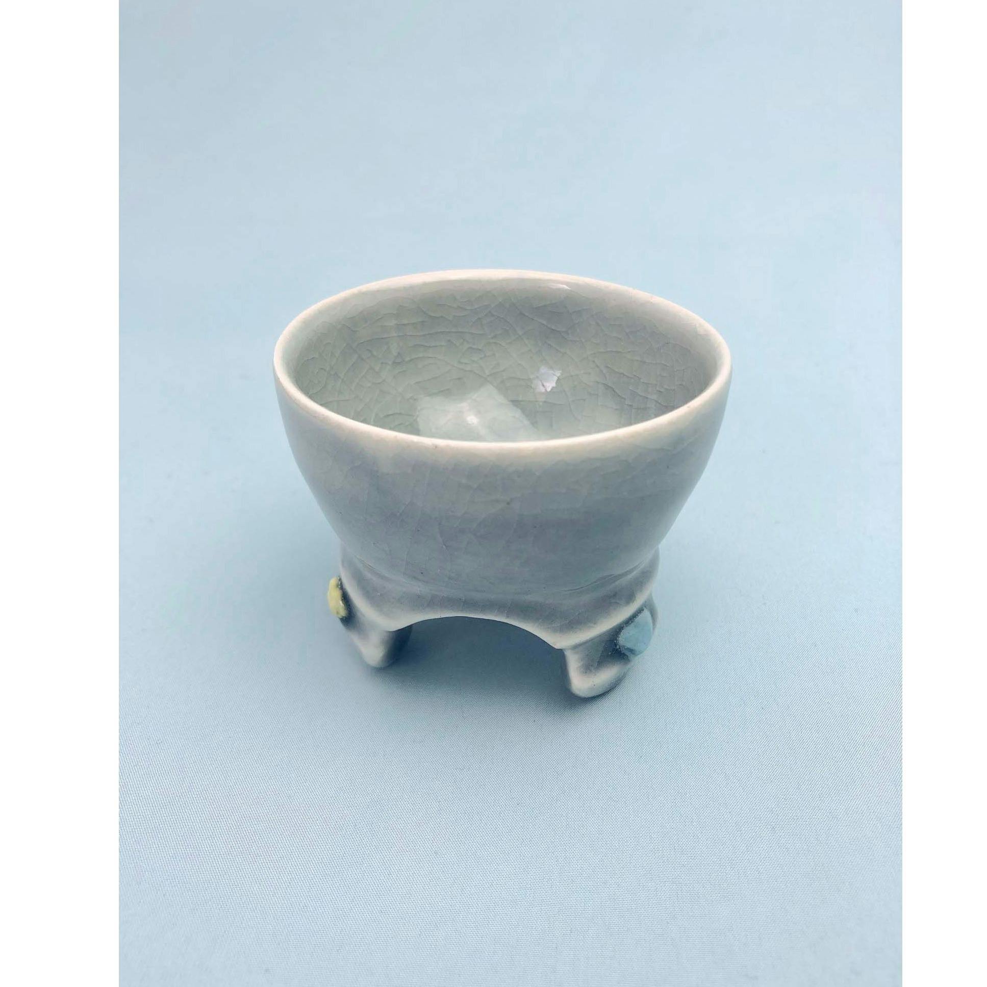 かけらのかけら釉杯－青鈍－