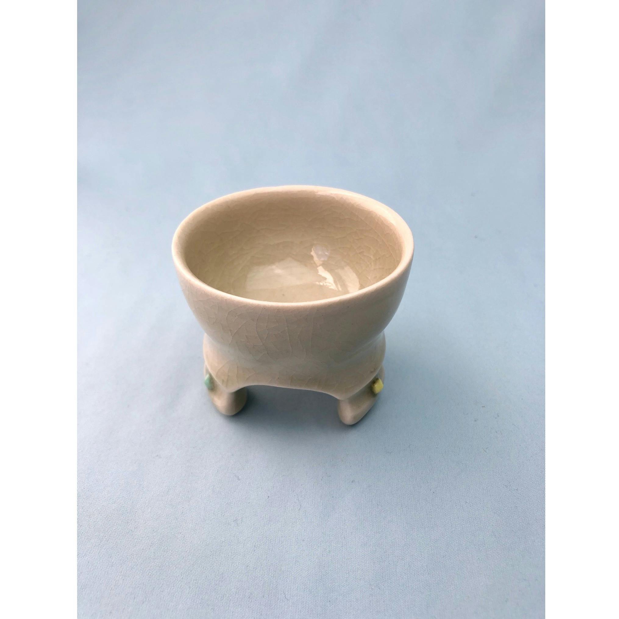 かけらのかけら釉杯－白緑－