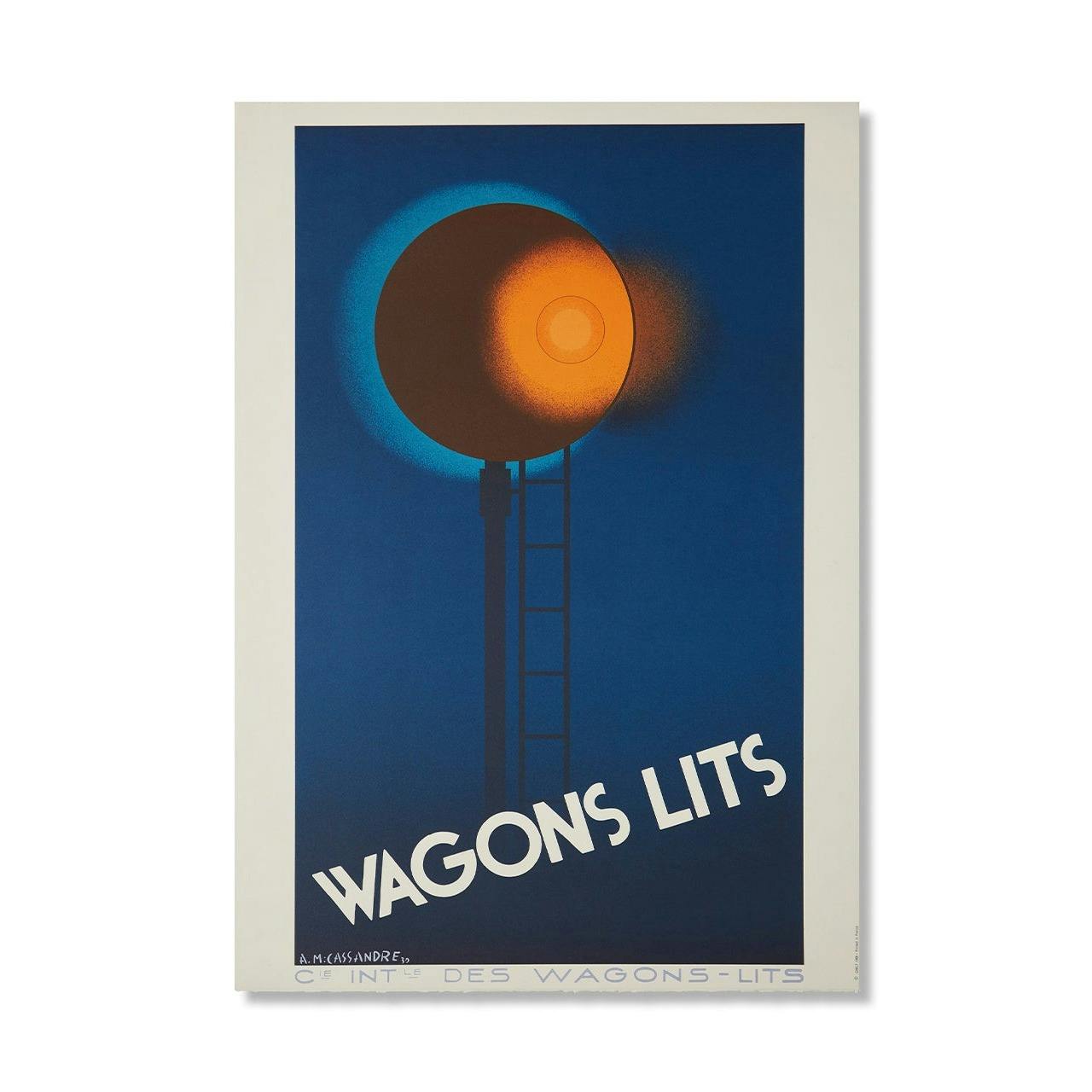 WAGONS-LITZ 'ROUTE BLEUE' POSTER [REPRODUCED EDITION