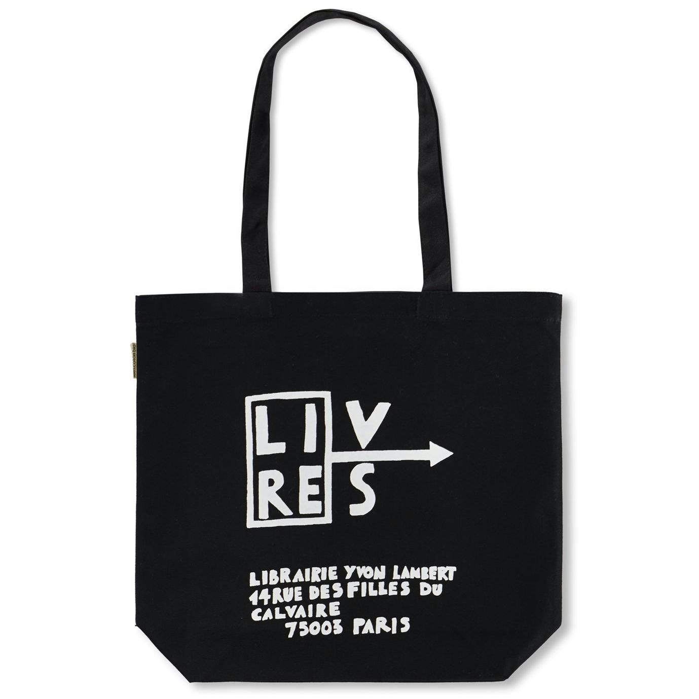 YVON LAMBERT & NATHALIE DU PASQUIER TOTE BAG (BLACK)