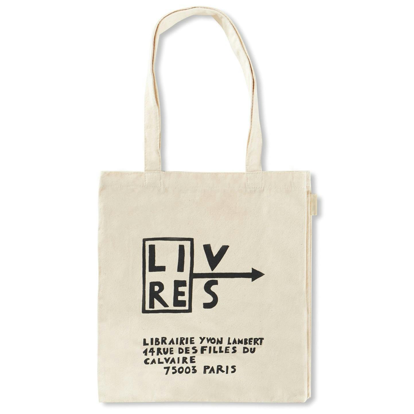 YVON LAMBERT & NATHALIE DU PASQUIER TOTE BAG (WHITE)