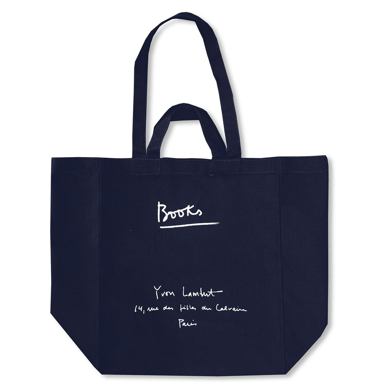 YVON LAMBERT TOTE BAG (LARGE / NAVY BLUE)