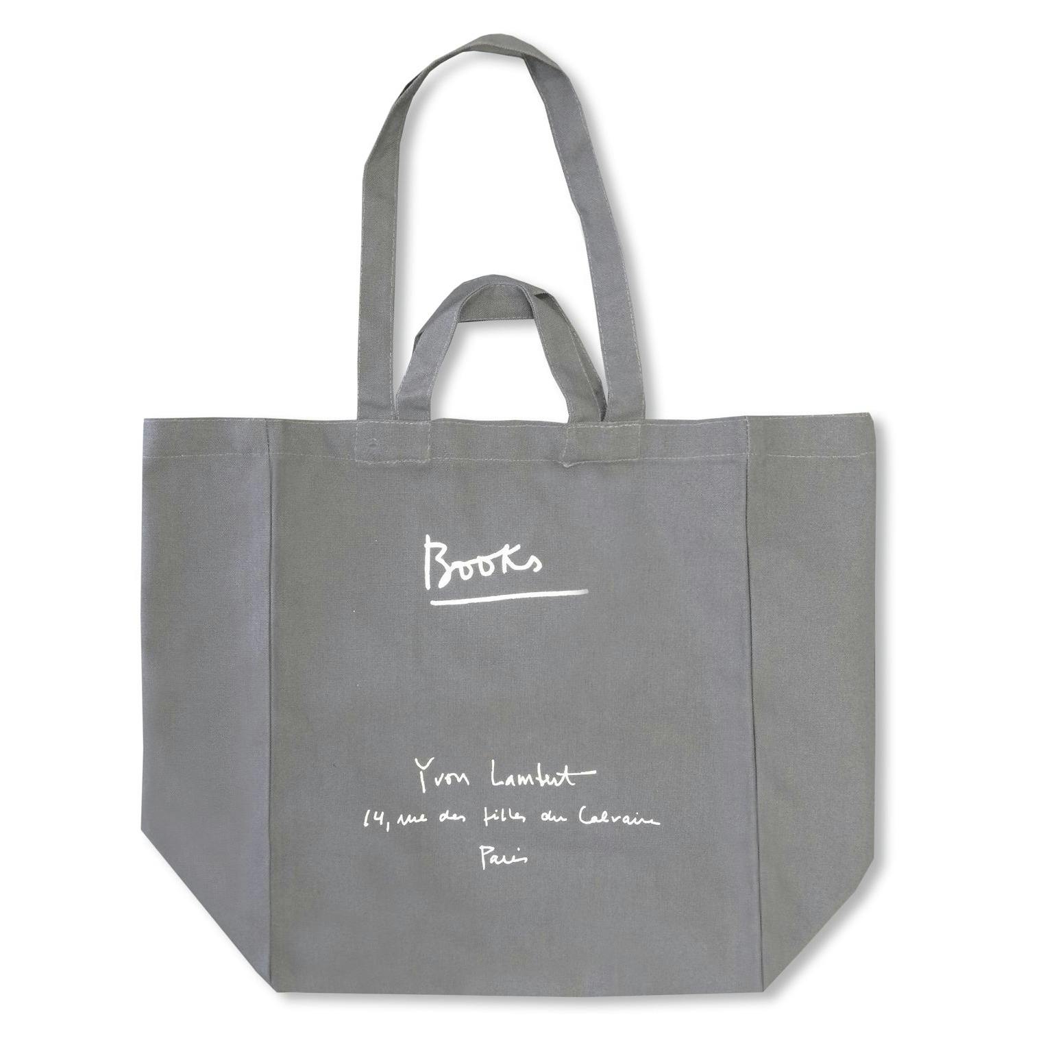 YVON LAMBERT TOTE BAG (LARGE / DARK GREY)