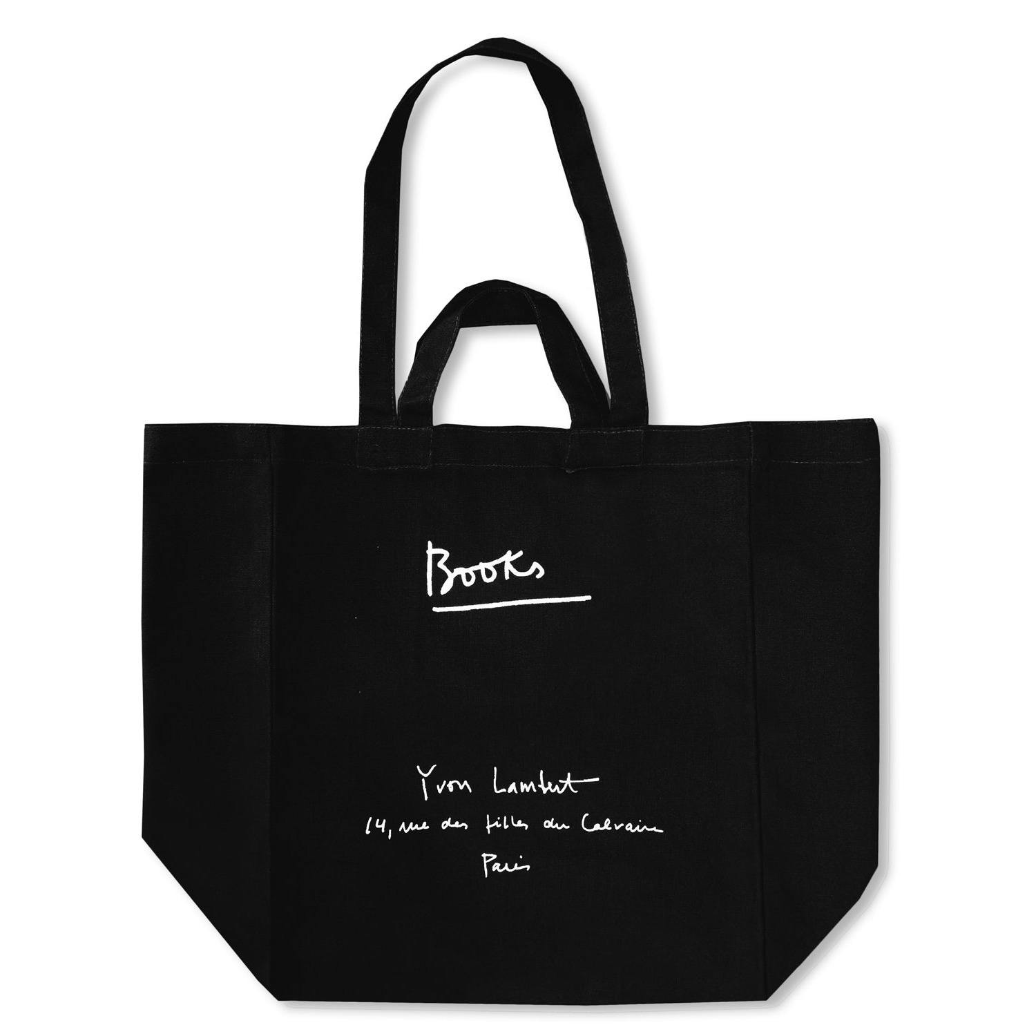 YVON LAMBERT TOTE BAG (LARGE / BLACK)