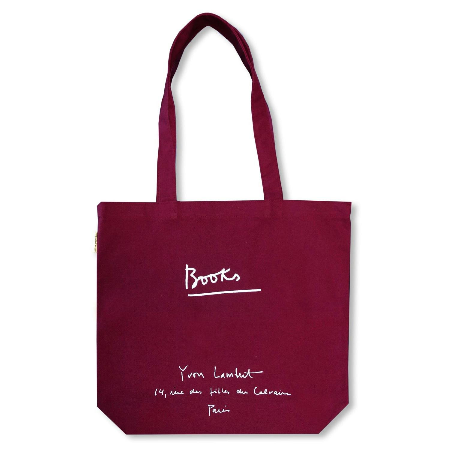 YVON LAMBERT TOTE BAG (REGULAR / BURGUNDY)