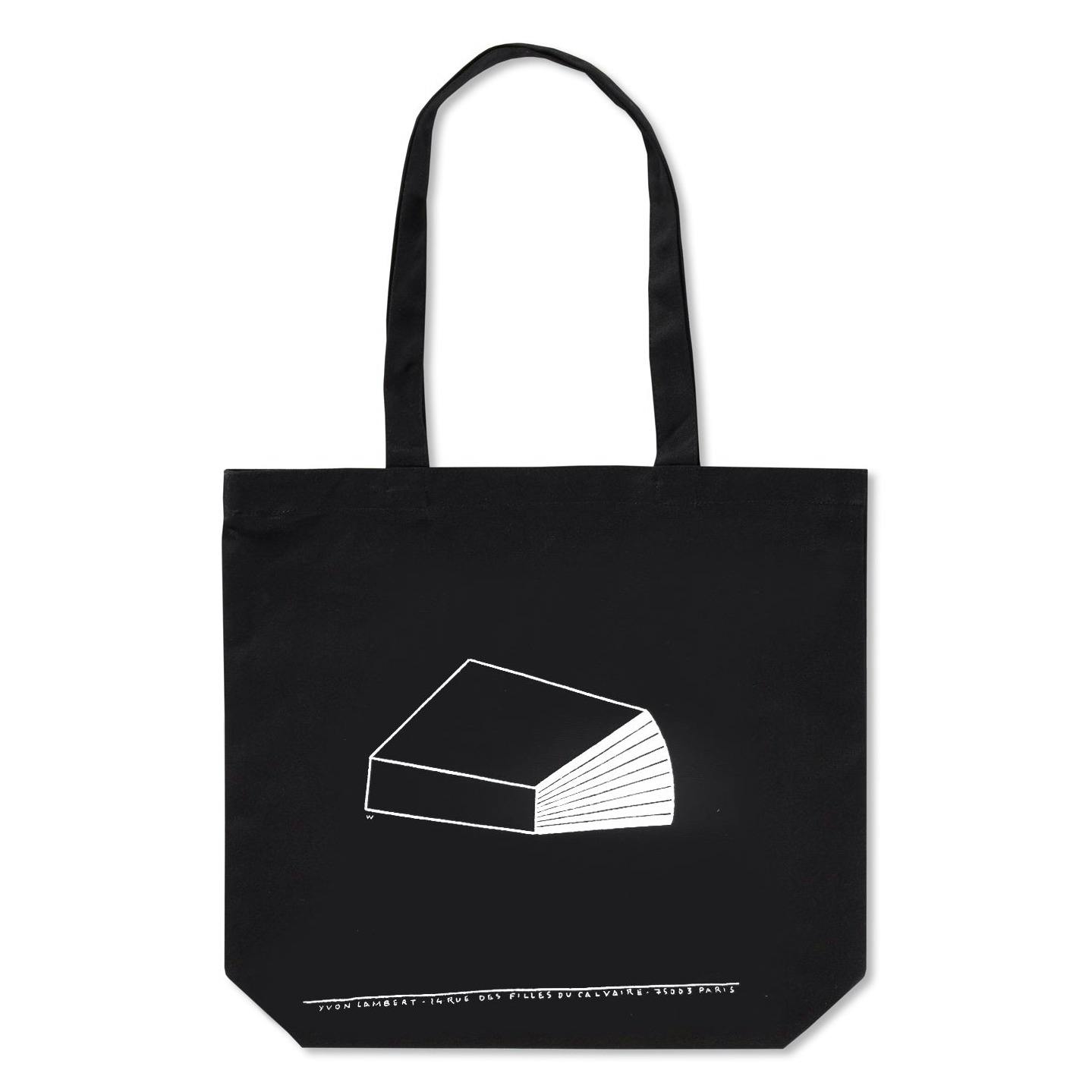 YVON LAMBERT & PHILIPPE WEISBECKER TOTE BAG (BLACK)