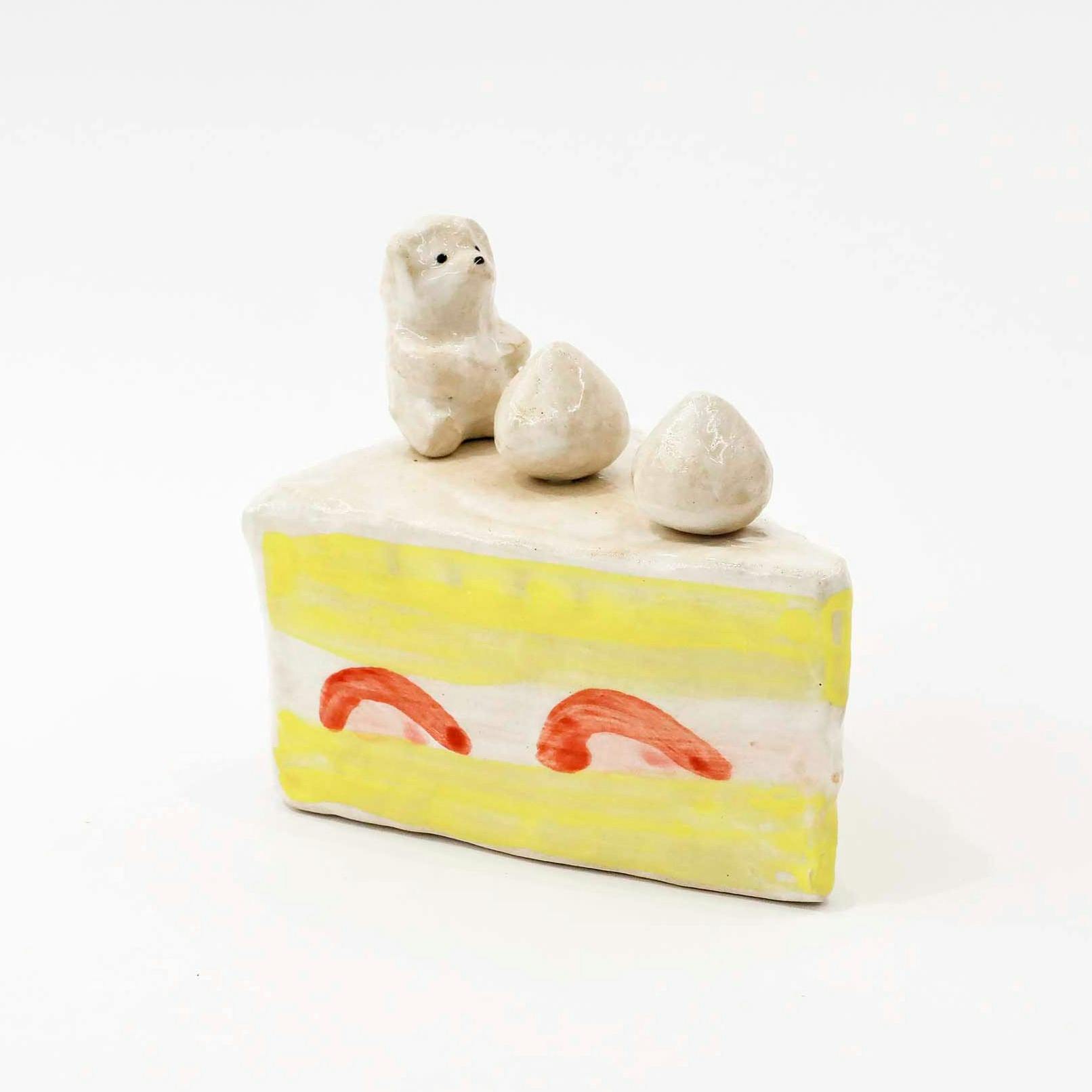 しろくまショートケーキの一輪挿し（クリーム）