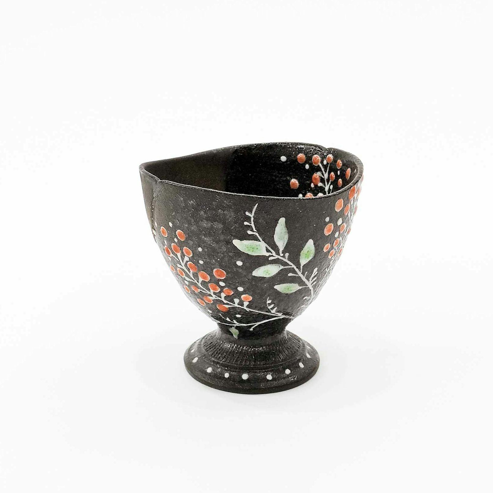 ナンテン黒金ぐい吞み