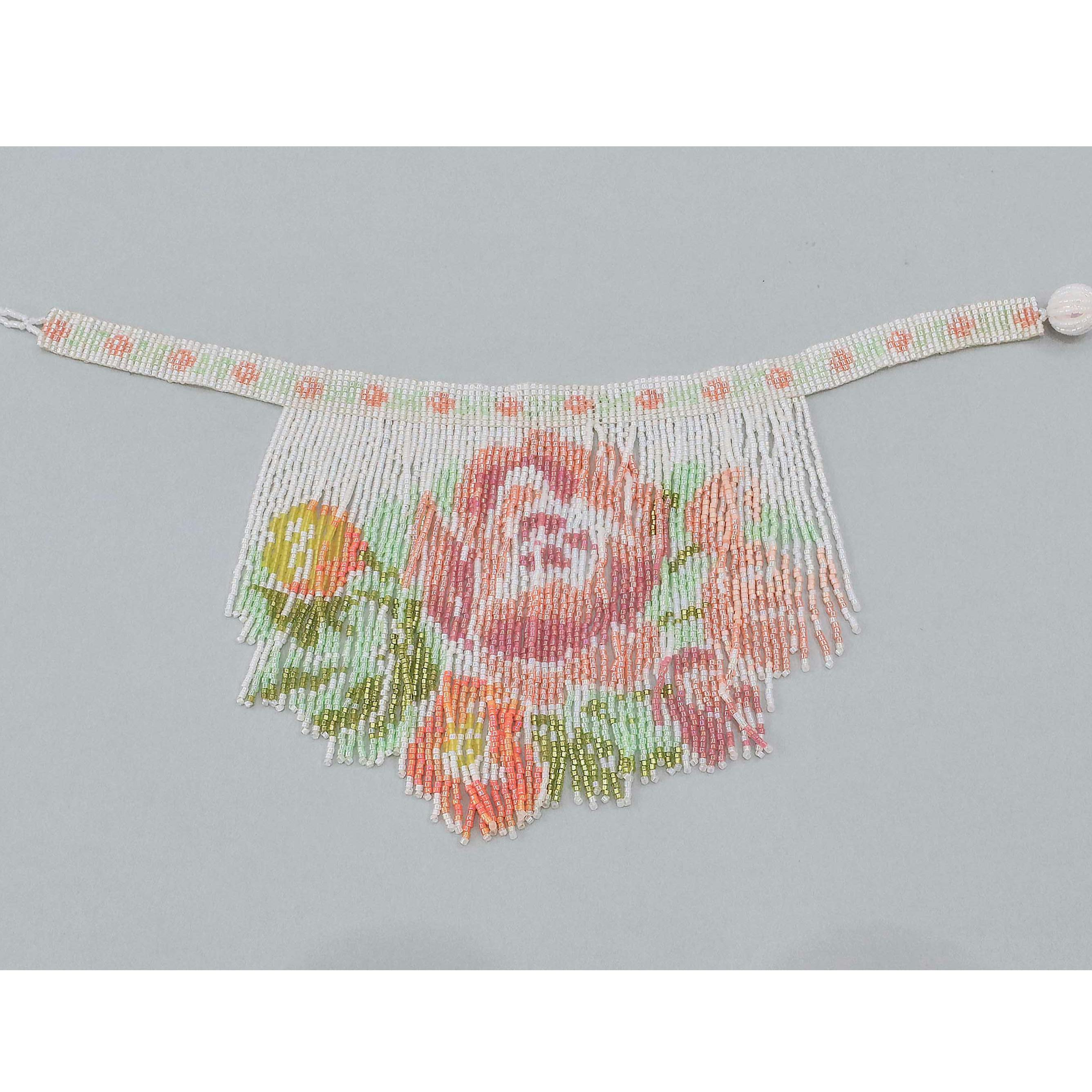 バラの花フリンジチョーカー