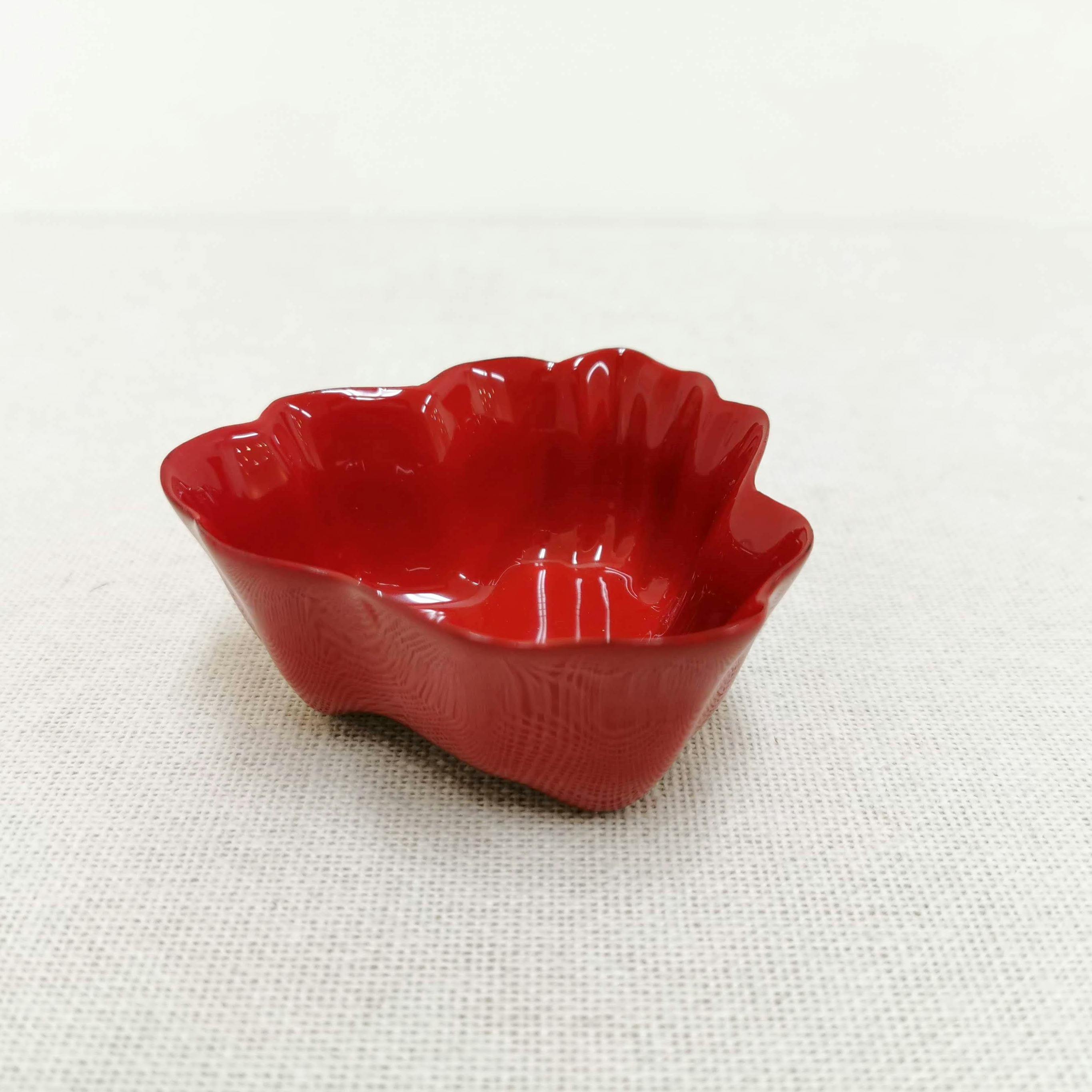 乾漆朱塗酒杯「秋波」 2