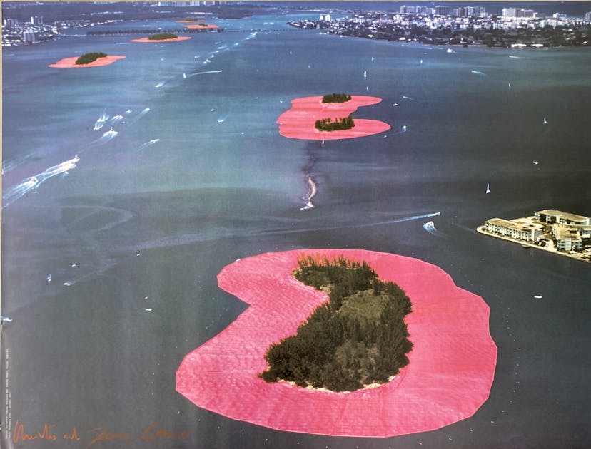 【Signed Poster】Christo & Jeanne-Claude：Surrounded Islands 