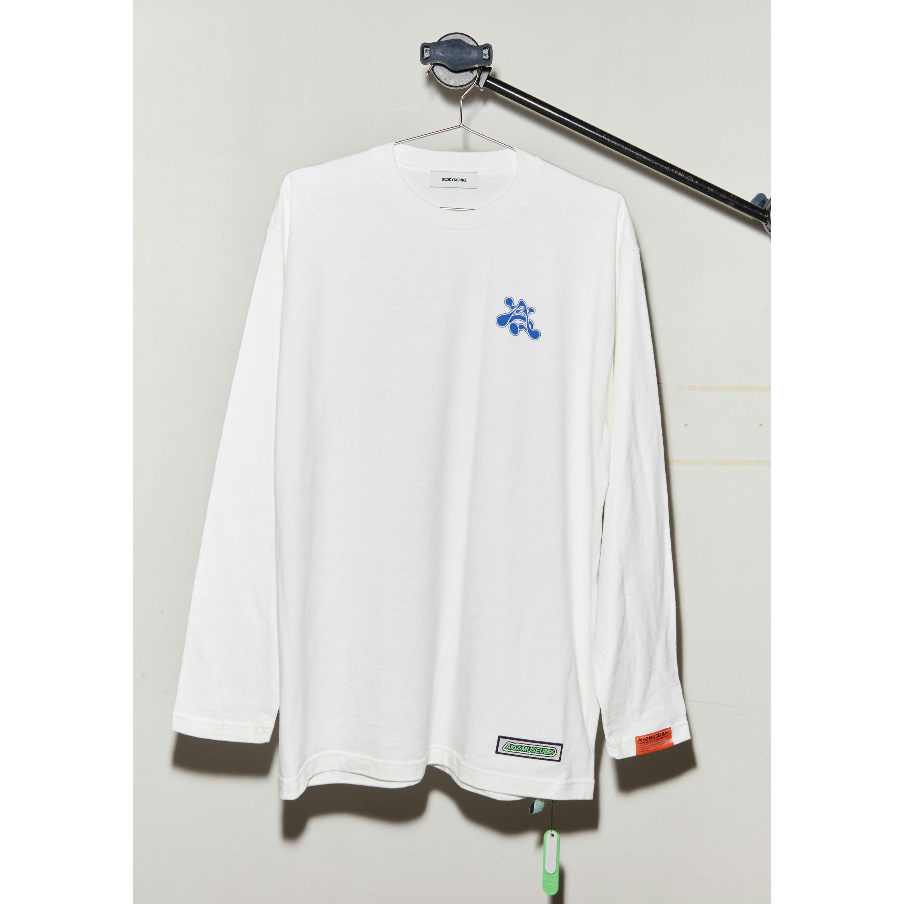 Koji Shiouchi x AtoZ MUSEUM® x BODYSONG.：Jesus-longT_KSxBS./WHITE_BLUE(AZ16-LS01)【One Size】