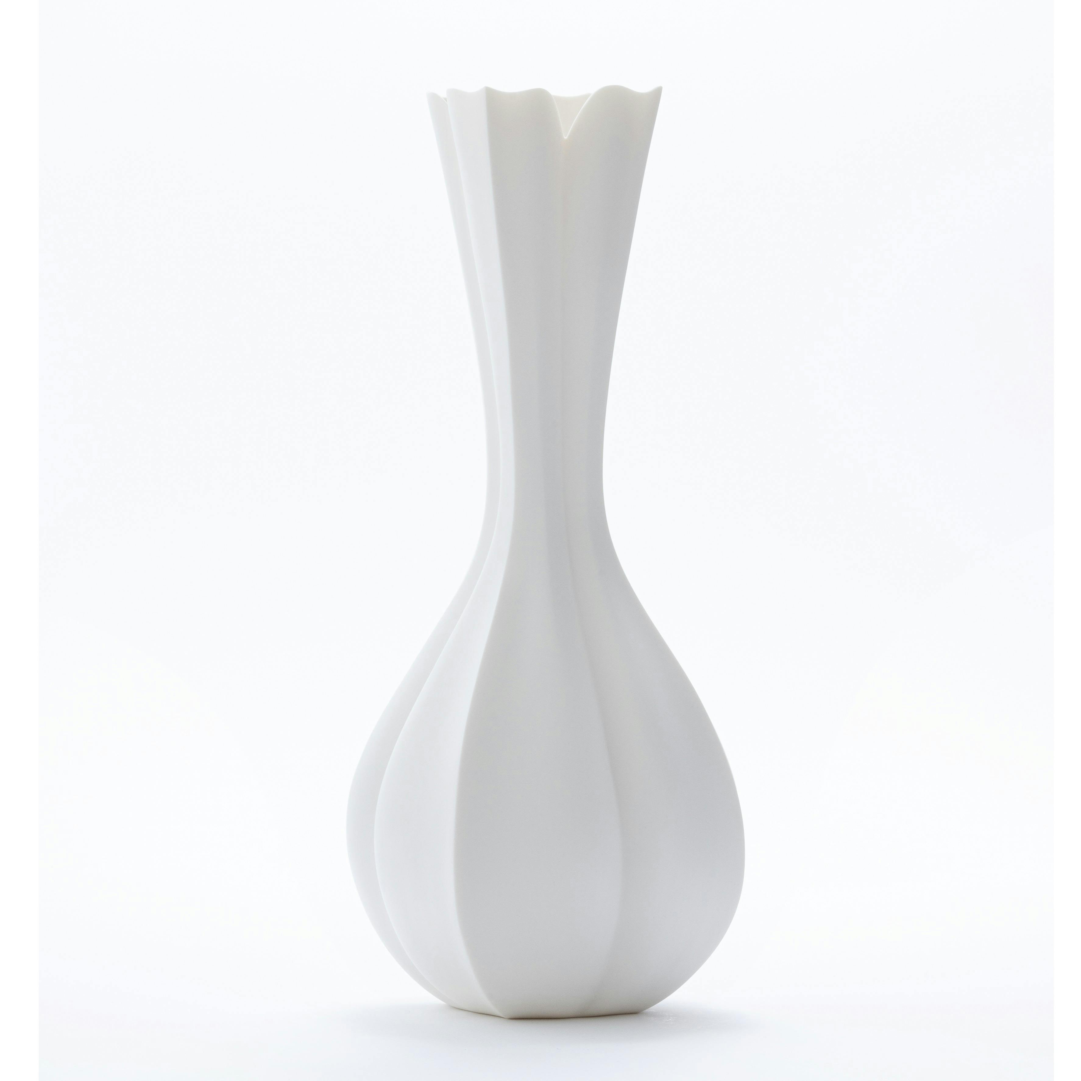 若杉 聖子 白磁 花器 - 花瓶
